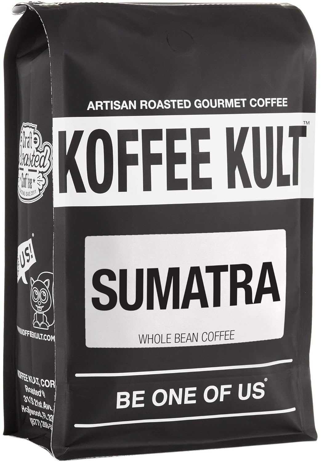 Koffee Kult Sumatra Coffee Beans Dark Roast - Indonesian Fresh Roasted Coffee Beans (Whole Bean, 12oz)