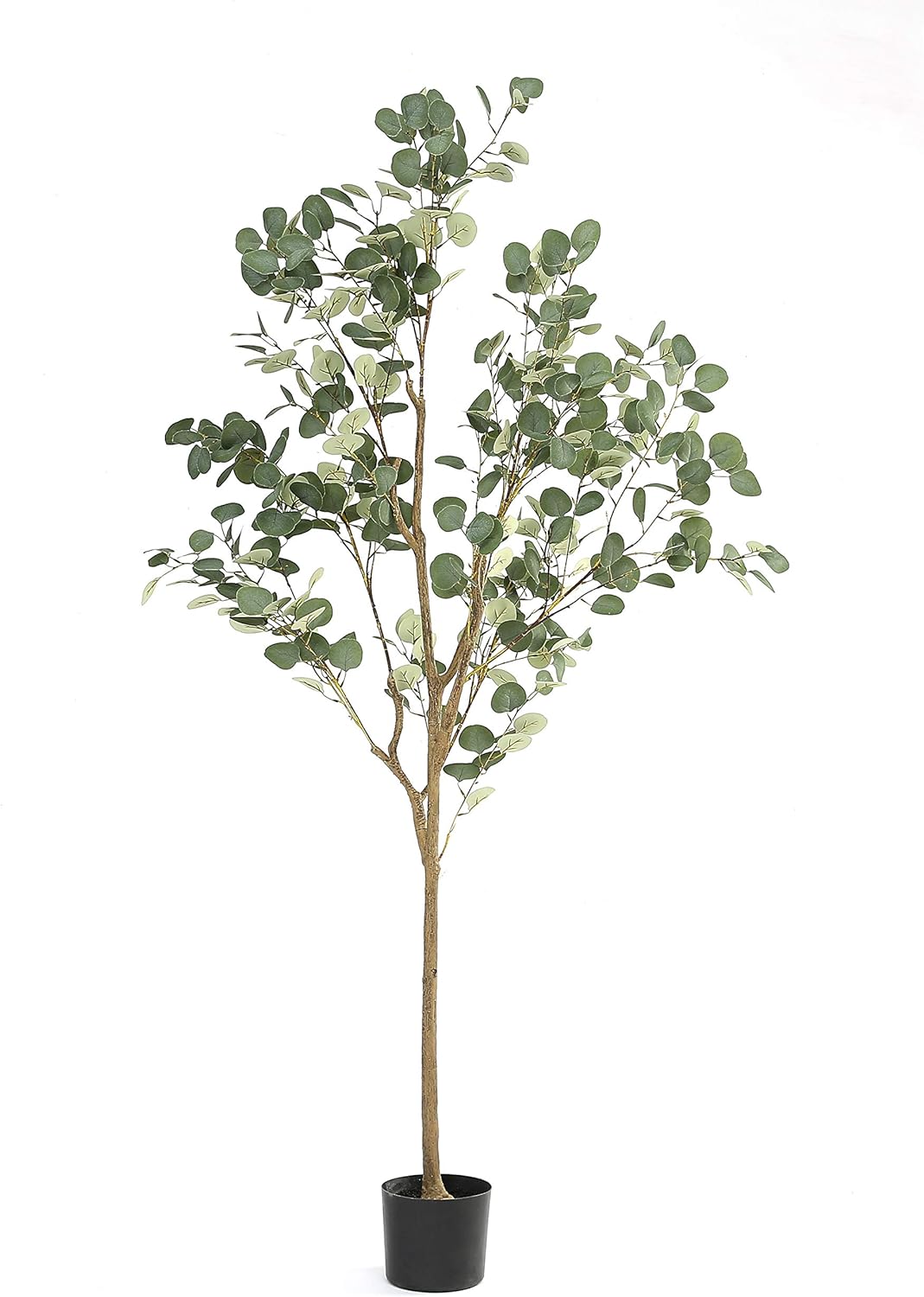 DIIGER Artificial Tree Plant Eucalyptus Tree 6FT Tall, Modern Large Fake Plant Decor in Pot for Indoor Outdoor,Home Office Perfect Housewares Gift Decoration, 71 in Eucalyptus Tree