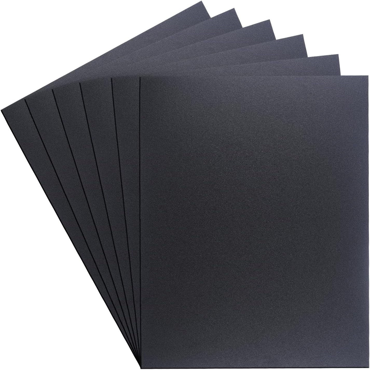 Frddiud Black ABS Plastic Sheet, 6 Pcs 12