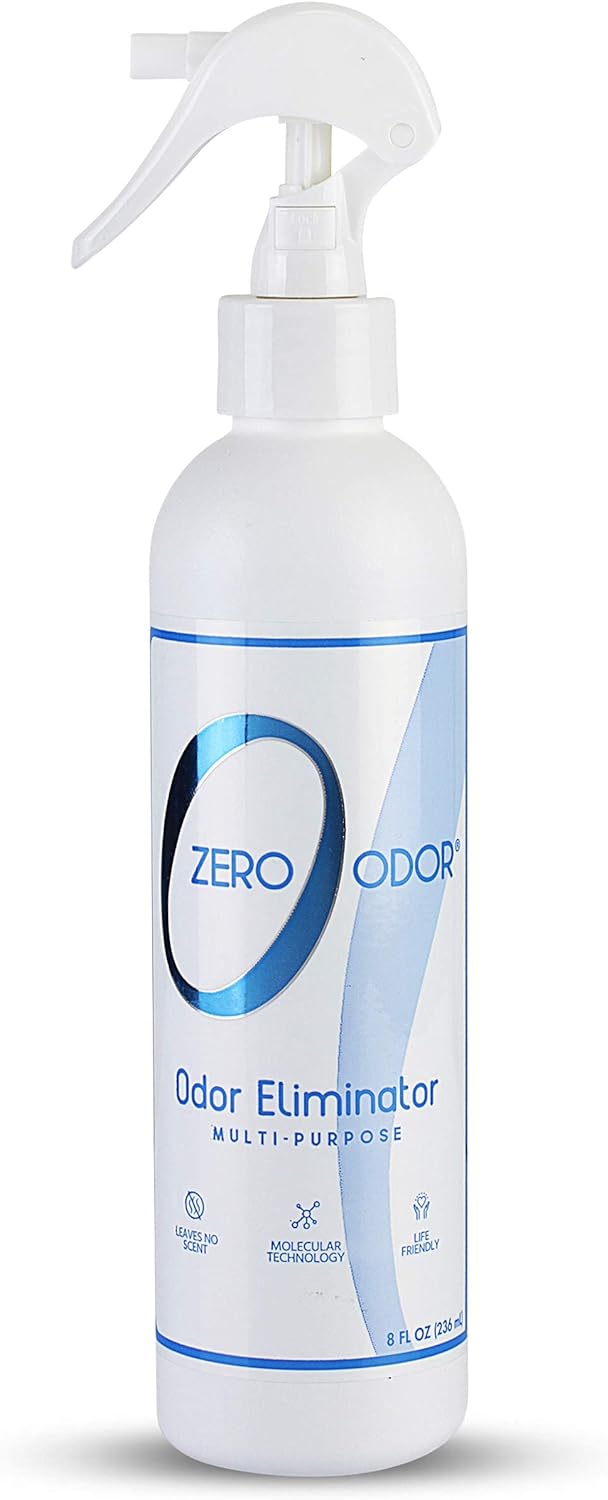 Zero Odor Multi-Purpose Odor Eliminator - Eliminate Air & Surface Odor  Patented Technology Best for Bathroom, Kitchen, Fabric, Closet- Smell Great Again, 8oz (Over 1000 Sprays)