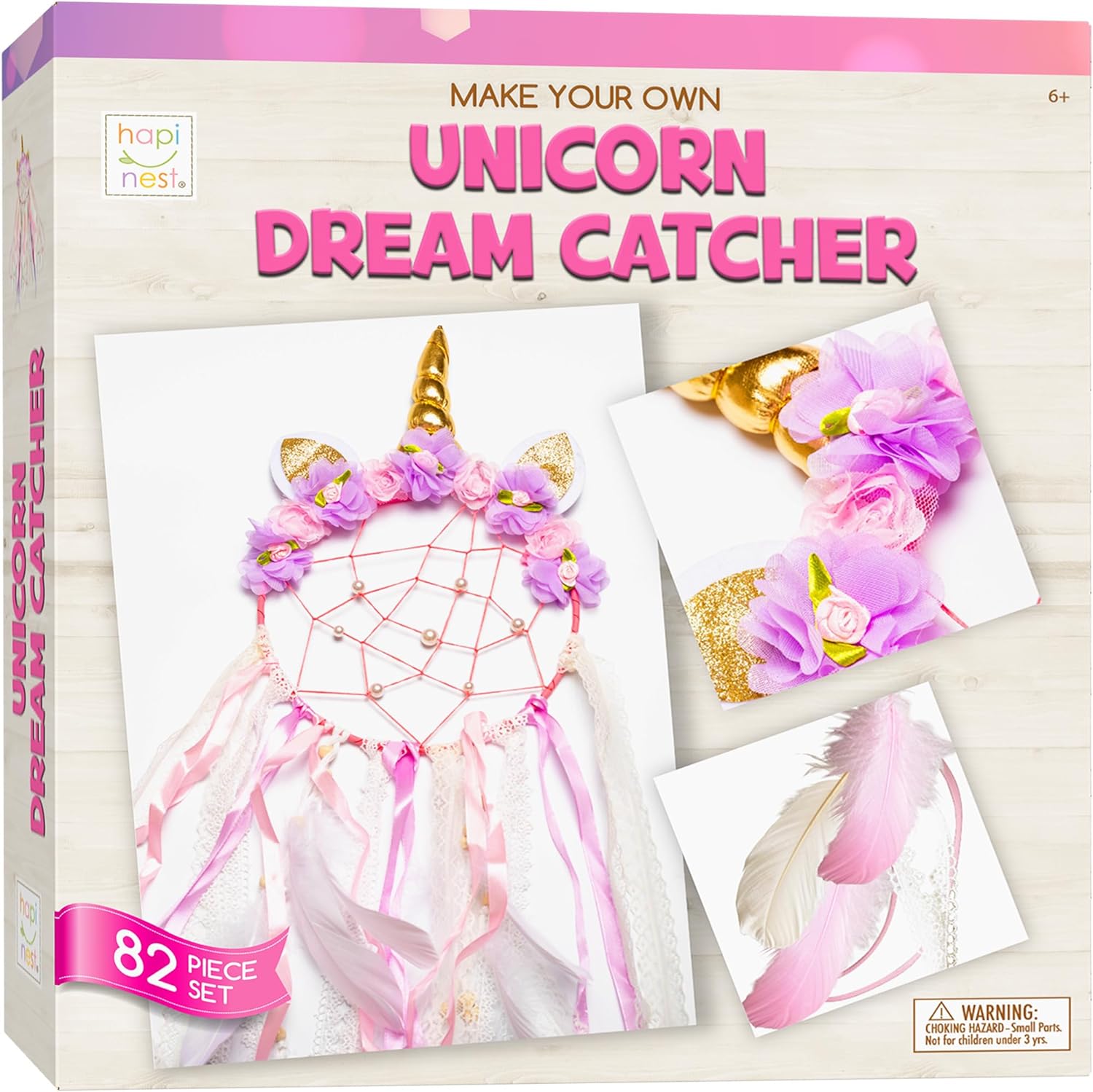 Hapinest Make Your Own Unicorn Dream Catcher Craft Kit for Girls Gifts Ages 6 Years and Up