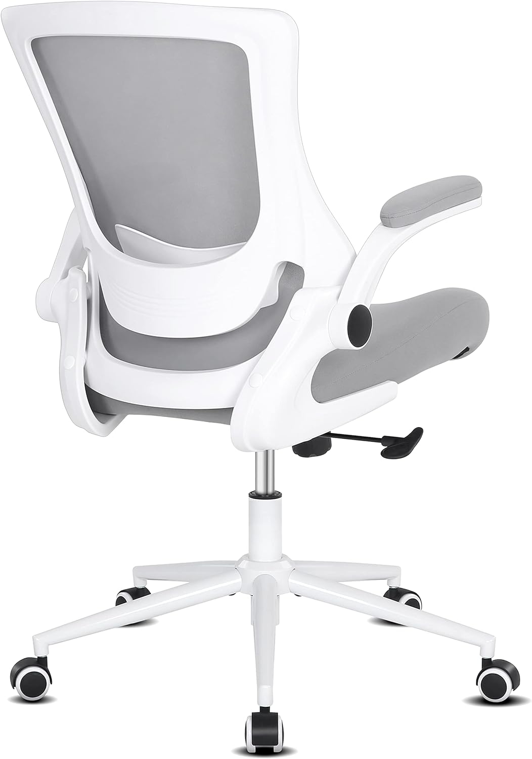 Misolant Desk Chair, Mesh Office Chair, Ergo Chair, Ergonomic Office Chair with Adjustable Lumbar Support and Height, Office Desk Chair 360Swivel Office Chair (Light Gray)