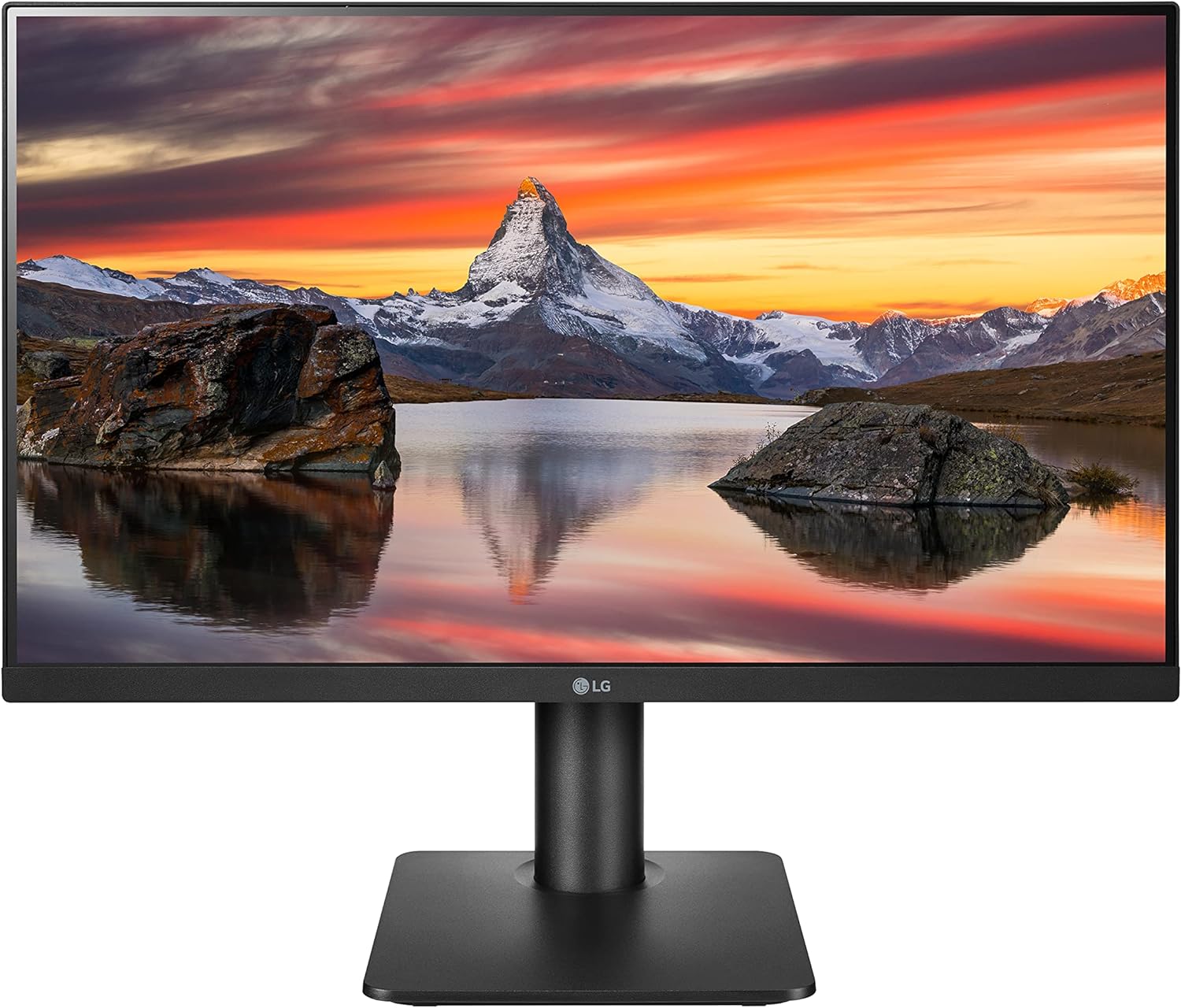 LG 24MP450-B Monitor 24 Full HD (1920 x 1080) IPS Display, 3-Side Virtually Borderless Design, AMD FreeSync, 5ms GtG Response Time, Reader Mode, OnScreen Control with Screen Split,Black