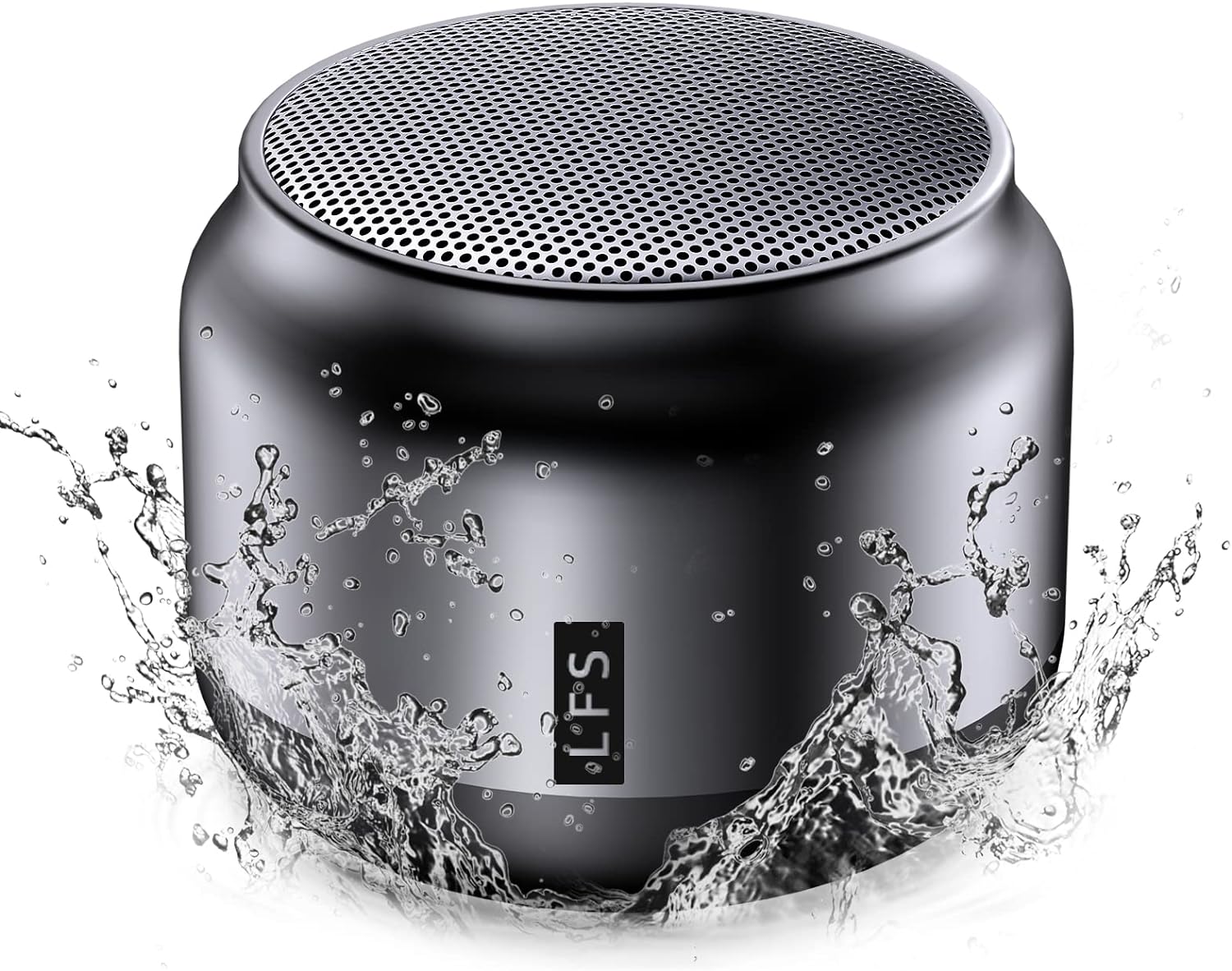 LFS Portable Bluetooth Shower Speaker, Waterproof Outdoor Wireless Speaker, Ultra-Long Play Time 15 Hours, TWS Pairing, Suitable for Home, Pool, Beach, Boating, Hiking, Camping