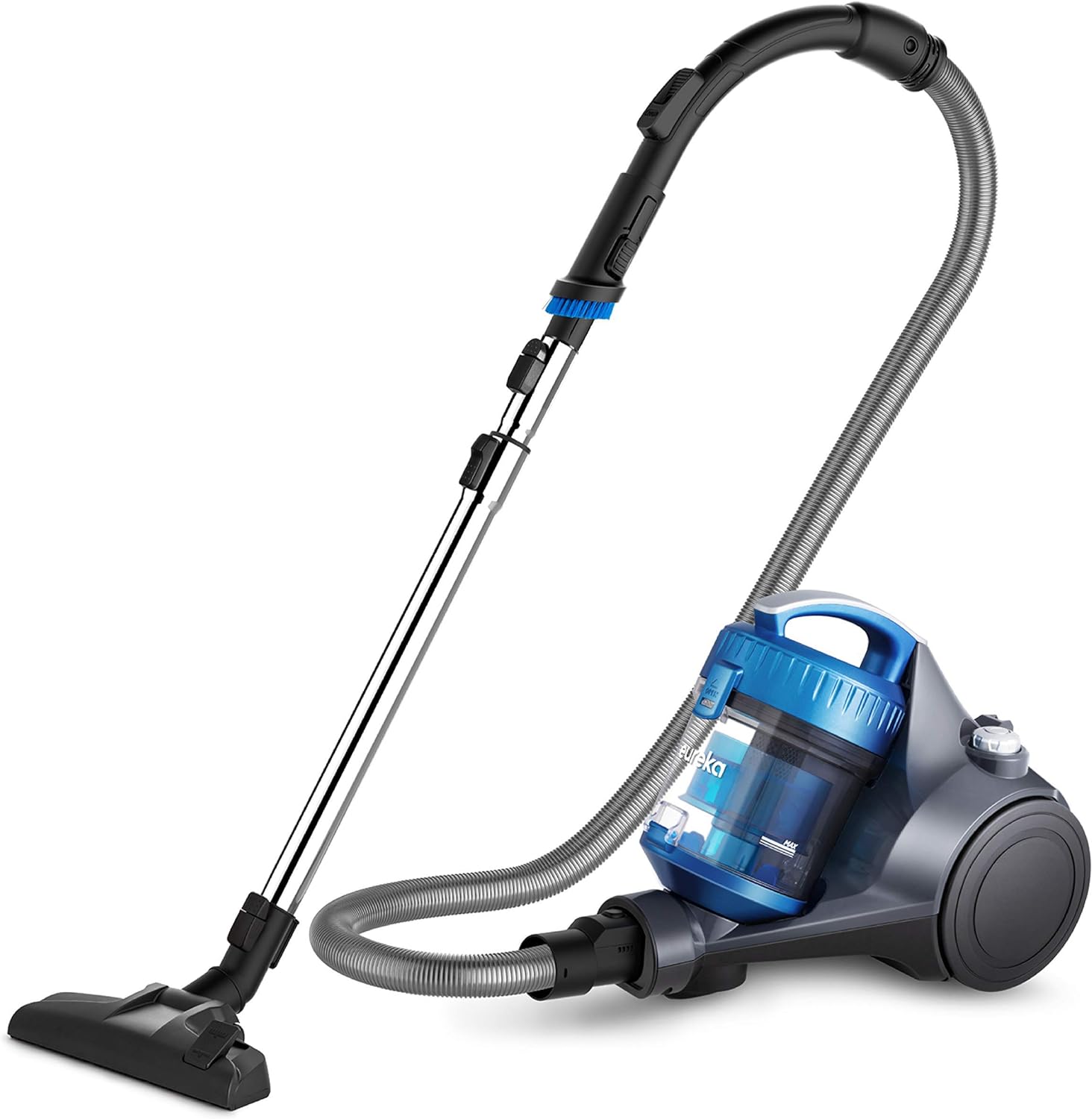 Eureka WhirlWind Bagless Canister Vacuum Cleaner, Lightweight Vac for Carpets and Hard Floors, Blue