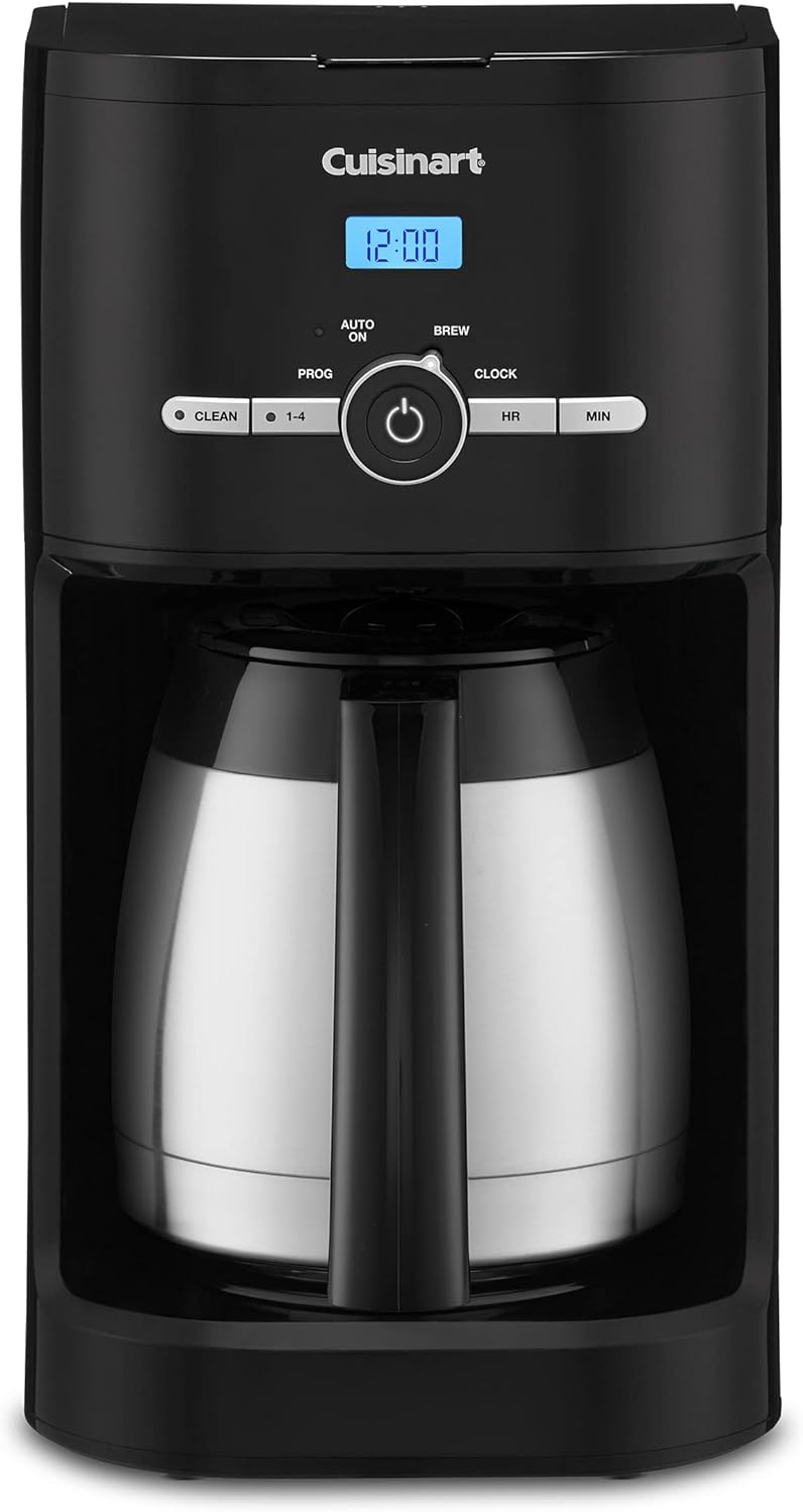 Cuisinart DCC-1170BK 10-Cup Thermal Classic Coffeemaker, Black with Thermal, 10-Cup, Programmable