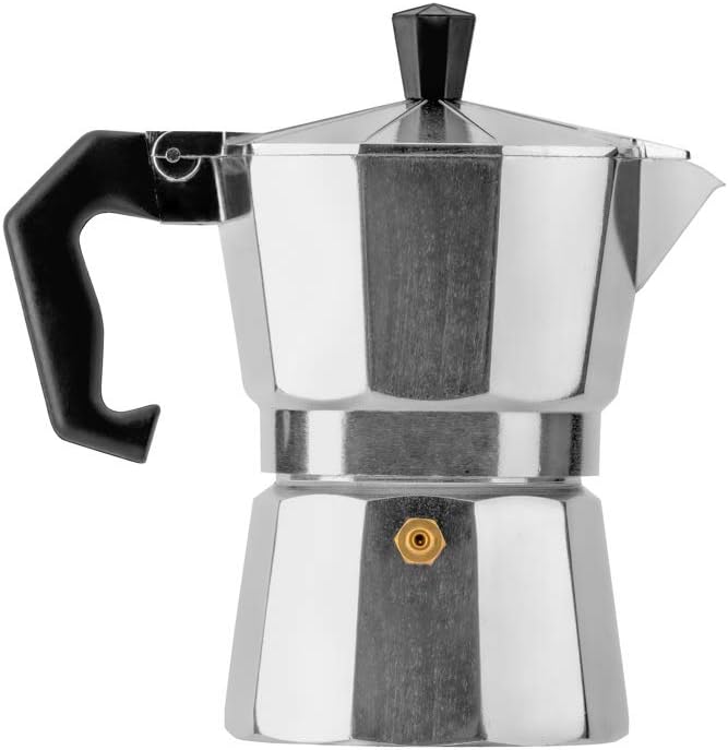 Mixpresso Aluminum Moka stove coffee maker, Moka Pot Coffee Maker for Gas, Electric Stove Top, Classic Italian Coffee Maker, Espresso Maker Stovetop, Excellent Camping Pot 3 Espresso Cup 5oz