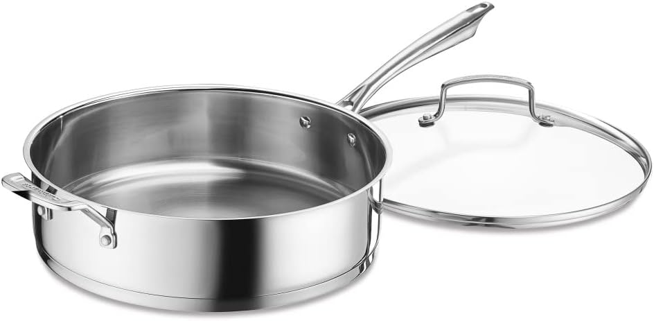 Cuisinart Professional Stainless Saute with Cover, 6-Quart