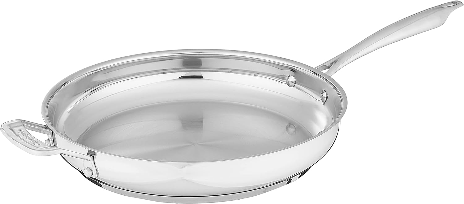 Cuisinart Professional Stainless Skillet with Helper, 12-Inch