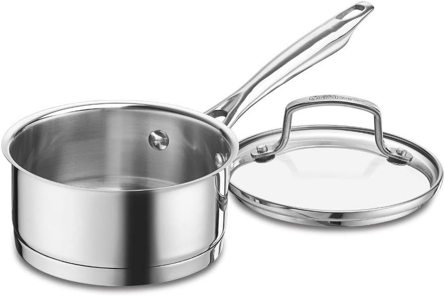 Cuisinart 8919-14 Professional Series 1-Quart Saucepan with Cover, Stainless Steel, Mirror Finish