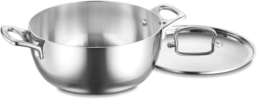 Cuisinart French Classic Tri-Ply Stainless 4.5-Quart Dutch Oven with Cover