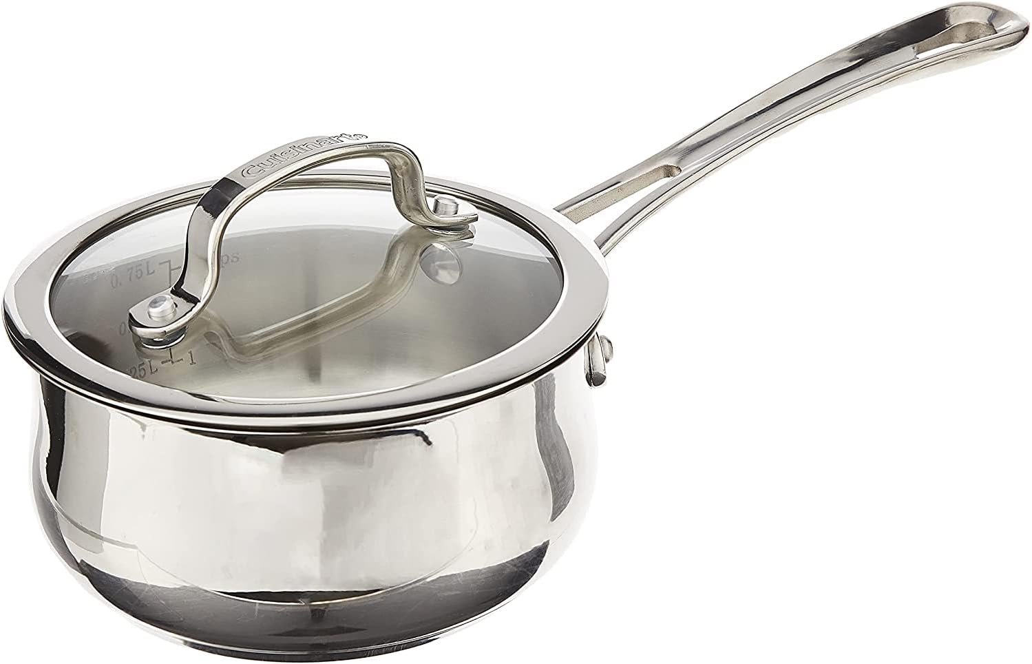 Cuisinart 419-14 Contour Stainless 1-Quart Saucepan with Cover