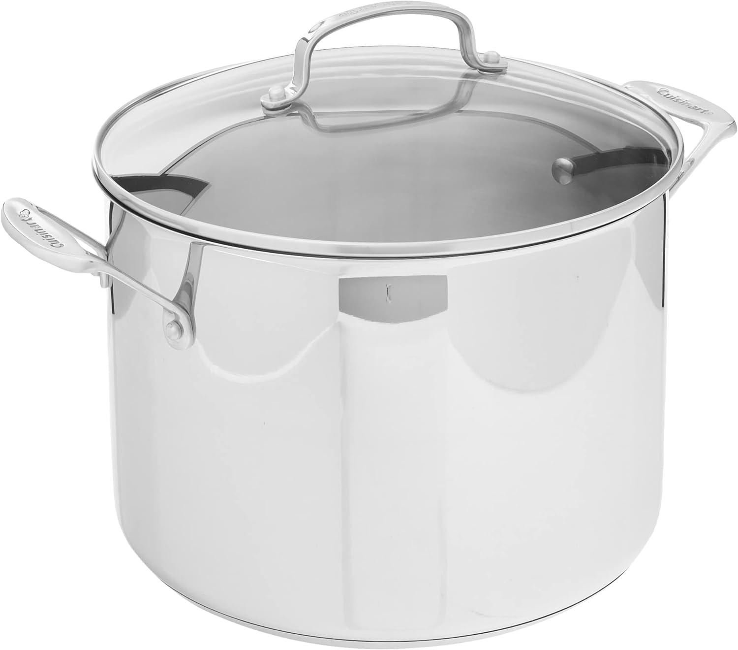 Cuisinart 76610-26G Chef' Classic 10-Quart Stockpot with Glass Cover,Brushed Stainless