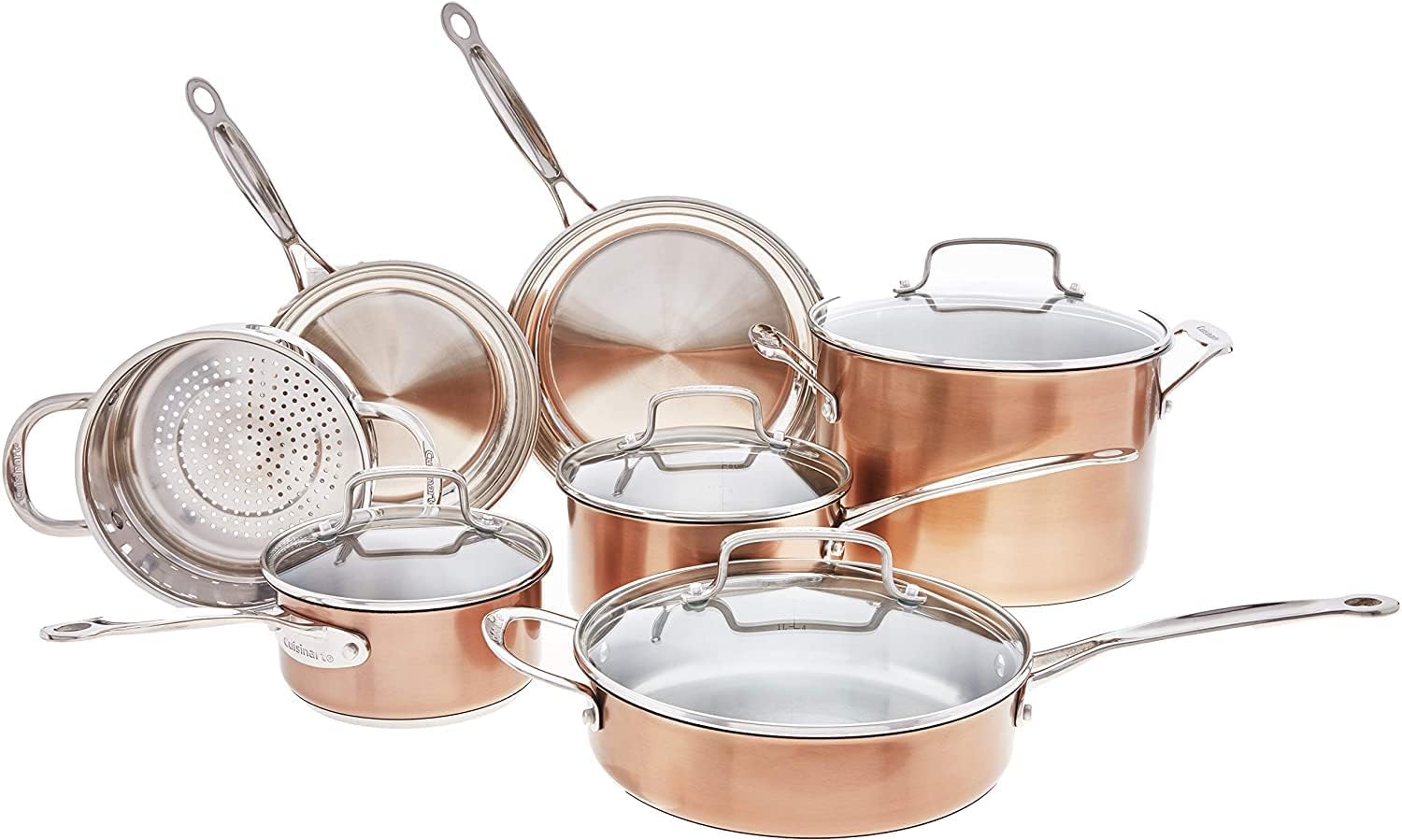 Chefs Classic Stainless Color Series Cookware 11PC Set