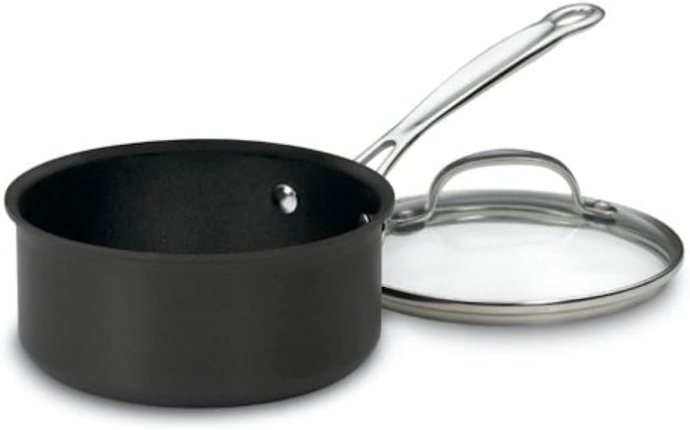 Cuisinart 619-18 Nonstick-Hard-Anodized, 2-Quart, Saucepan w/Cover