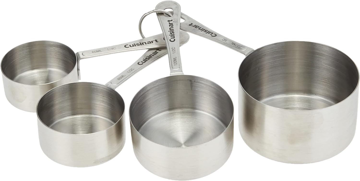 Cuisinart CTG-00-SMC Stainless Steel Measuring Cups, Set of 4,Silver