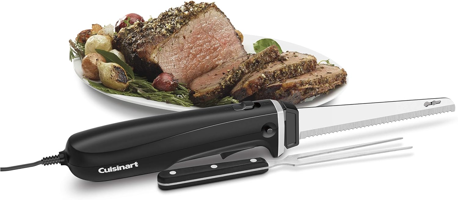 Cuisinart Electric Knife with Cutting Board, Stainless Steel/Black, CEK-41