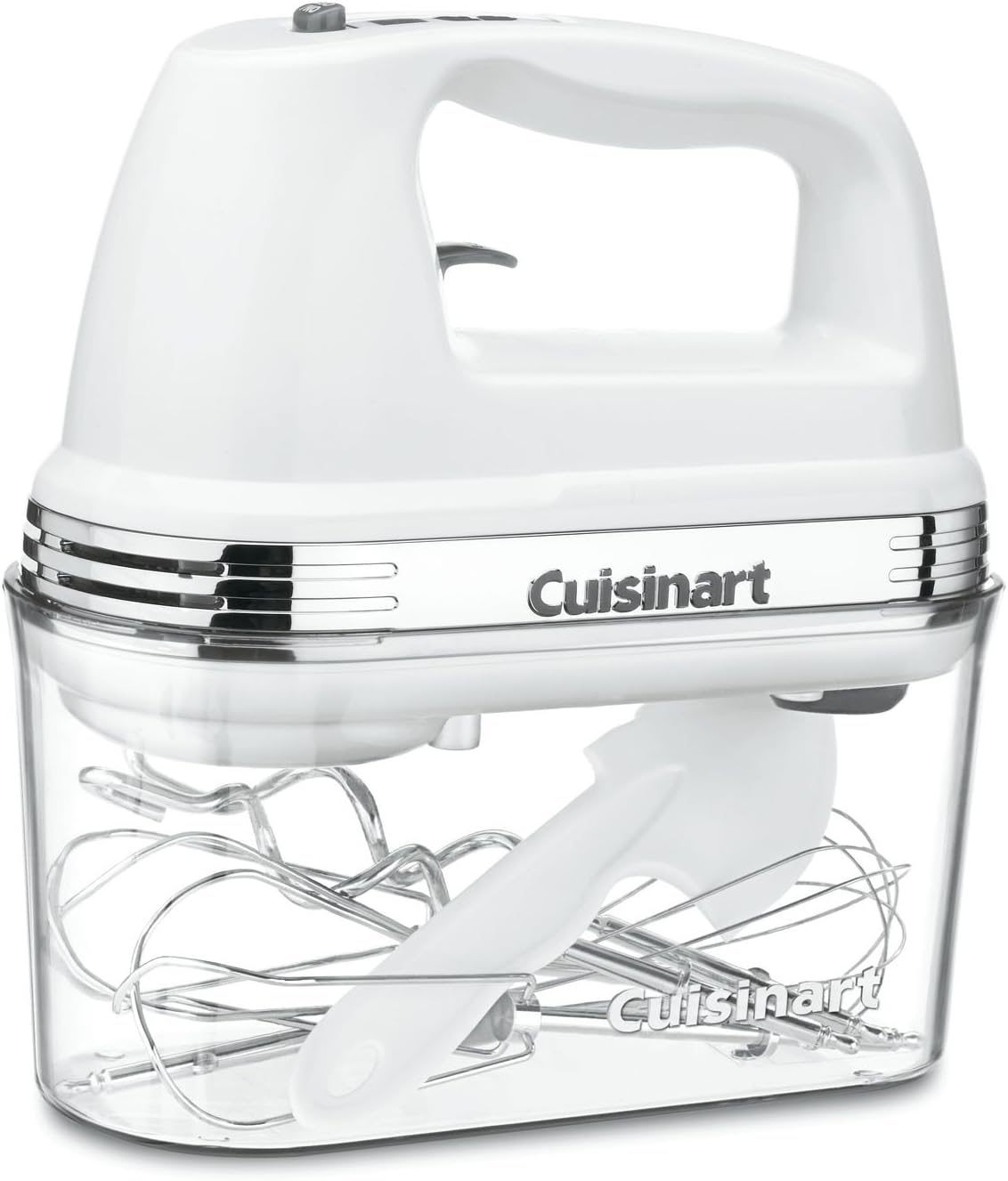 Cuisinart HM-90S Power Advantage Plus 9-Speed Handheld Mixer with Storage Case, White