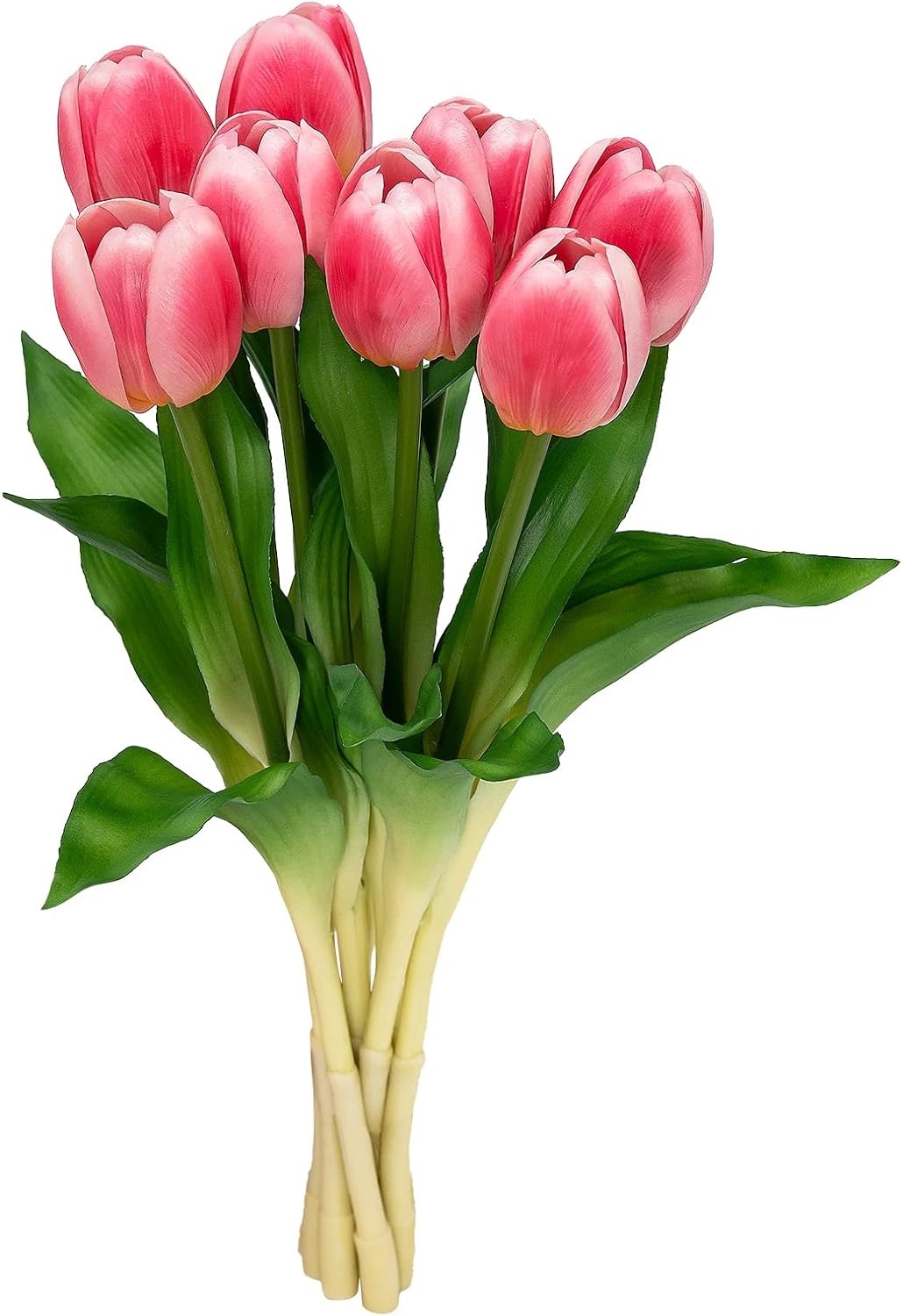 Softflame Artificial/Fake/Faux Flowers - Tulip Pink 8PCS for Wedding, Home, Party, Restaurant