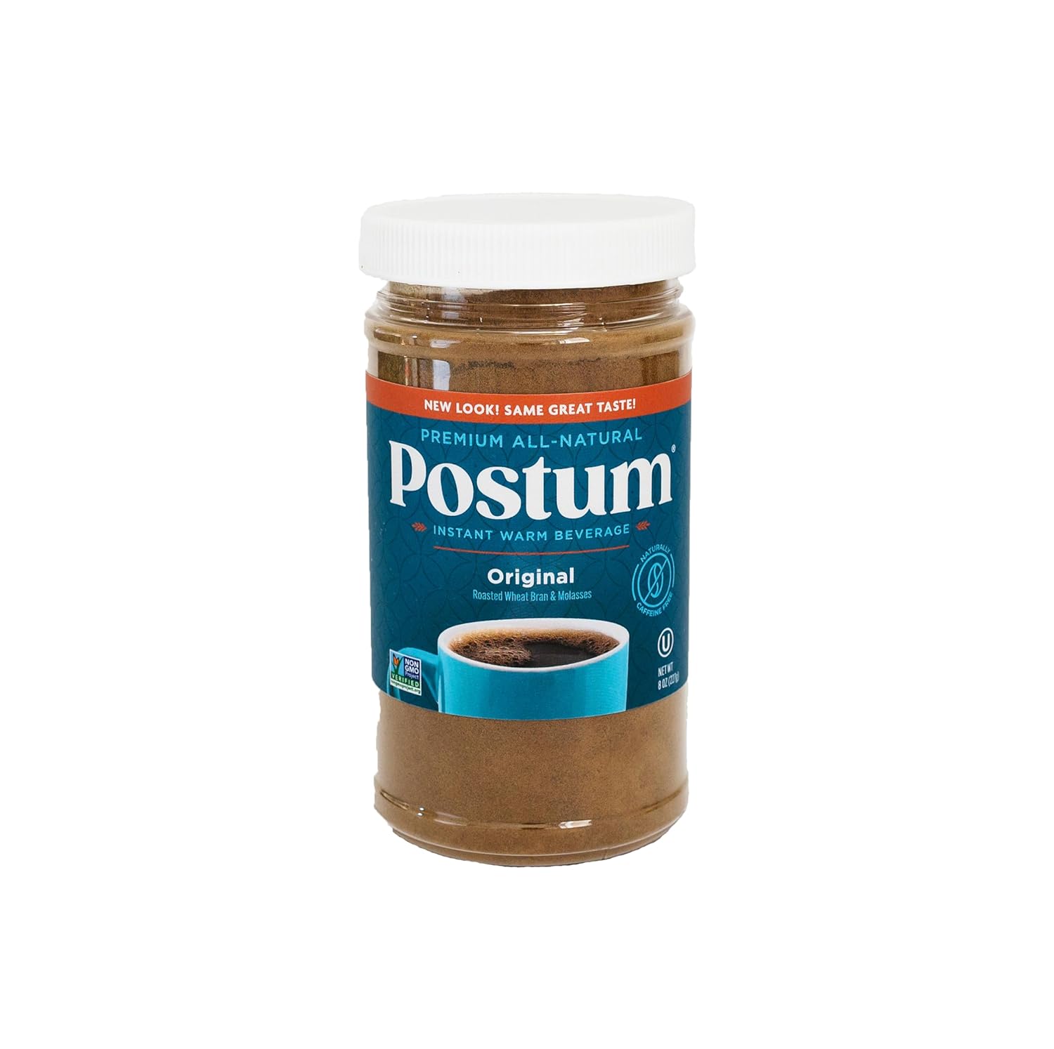 Postum Wheat Bran & Molasses Coffee Substitute - Natural Blend Coffee Alternative (8oz) - Tasty, Rich, Healthy Coffee Alternative Caffeine Free for Breakfast, Gourmet & Pantry Pack