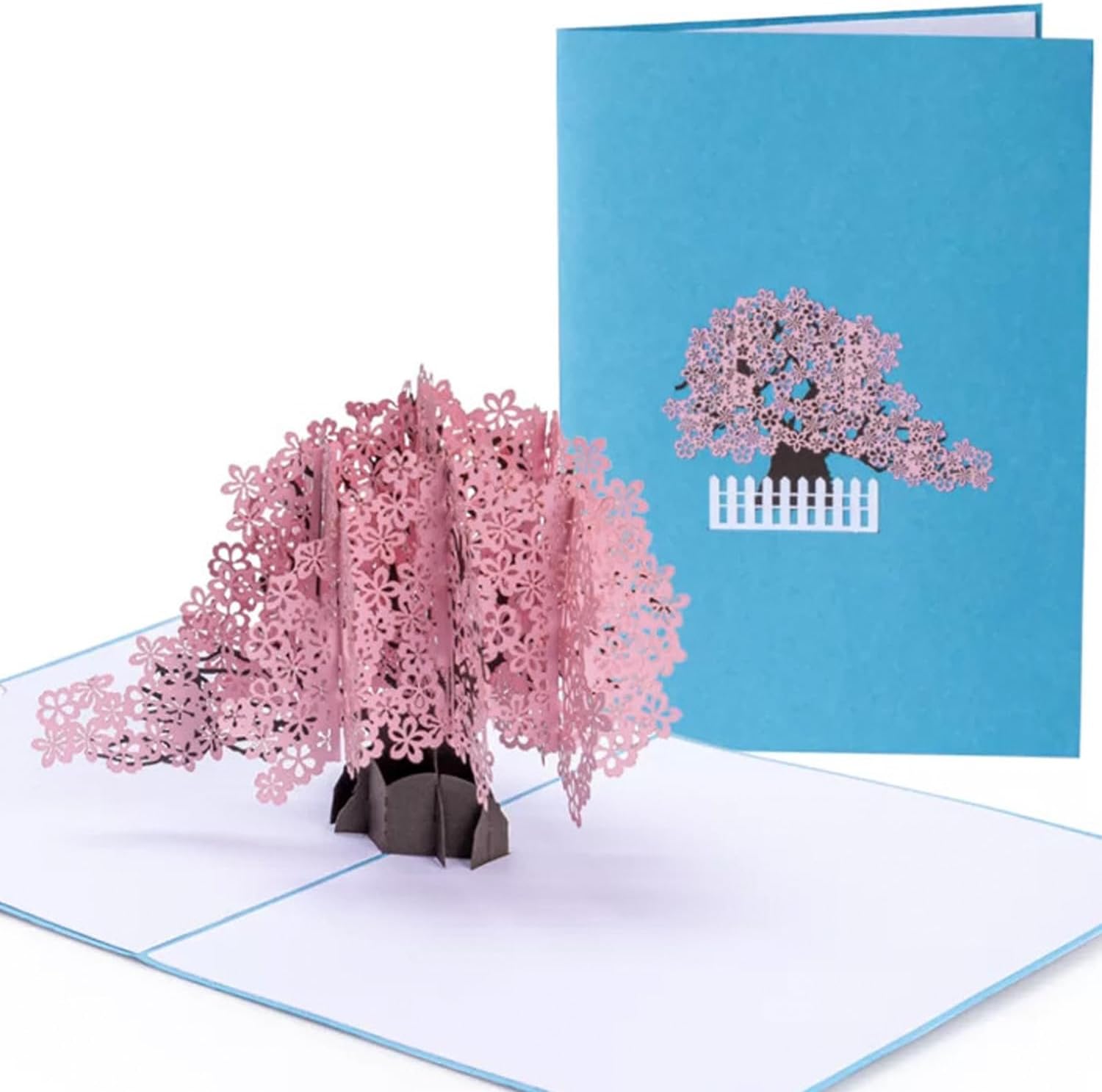 UIGOS Giant Cherry Tree Pop up Cards, Birthday Cards for Women, Birthday Cards, Anniversary Card, Wedding Card, Get Well Cards, Greeting Cards, Just Because Cards, Sympathy Cards, Popup Birthday Card, Friend Birthday Card, Husband Birthday Card, Birthday