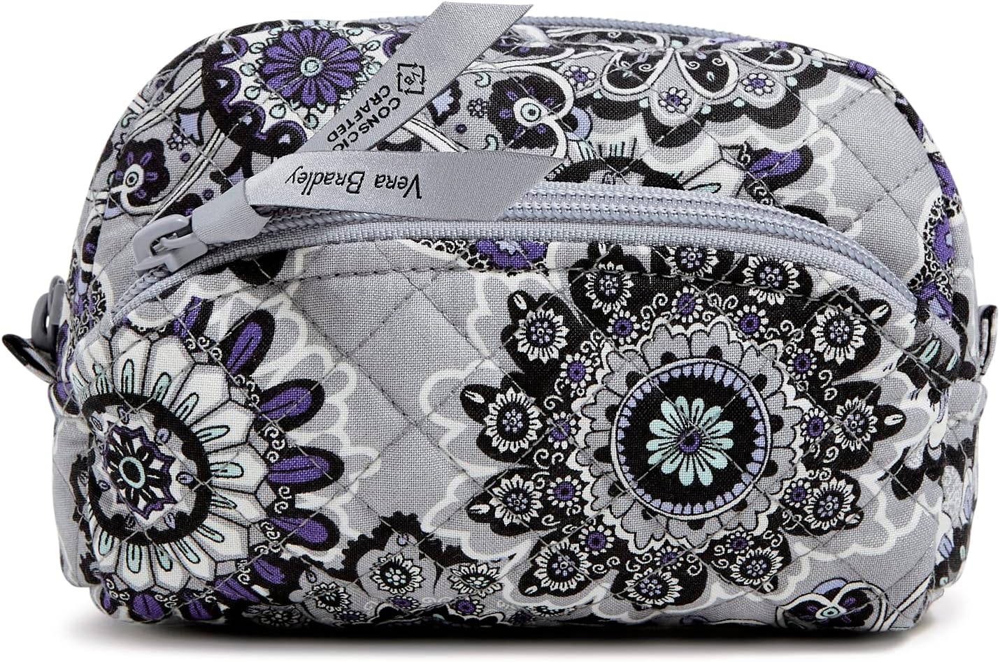 Vera Bradley Women' Cotton Mini Cosmetic Makeup Organizer Bag