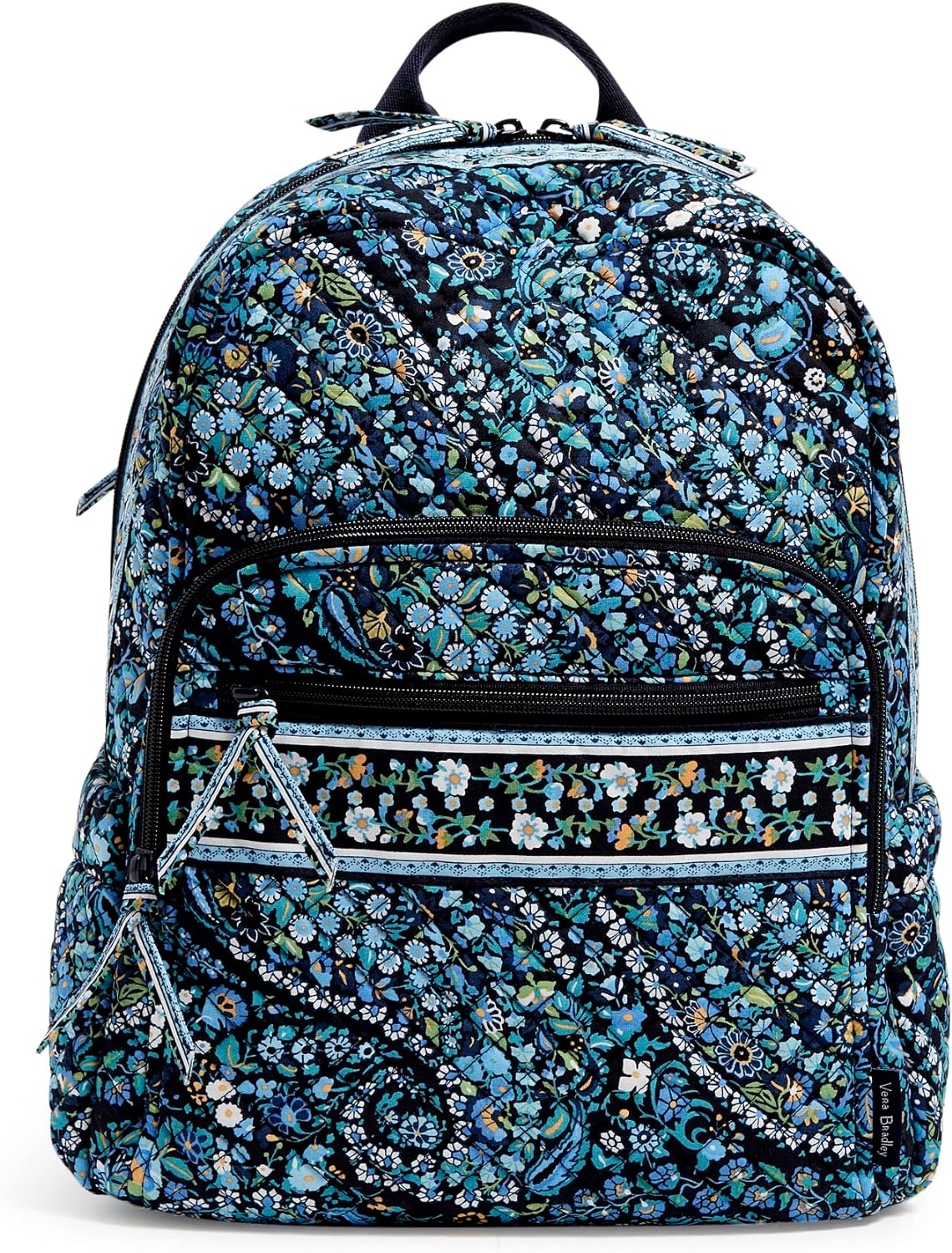 Vera Bradley Women' Cotton Campus Backpack, Dreamer Paisley - Recycled Cotton, One Size