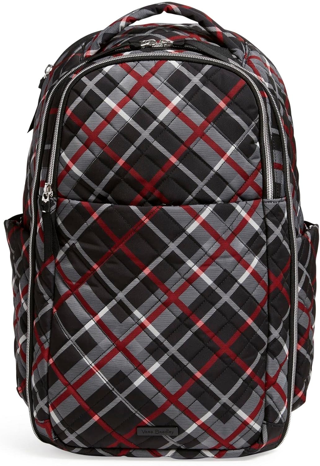 Vera Bradley Women' Performance Twill Travel Backpack Travel Bag, Paris Plaid, One Size