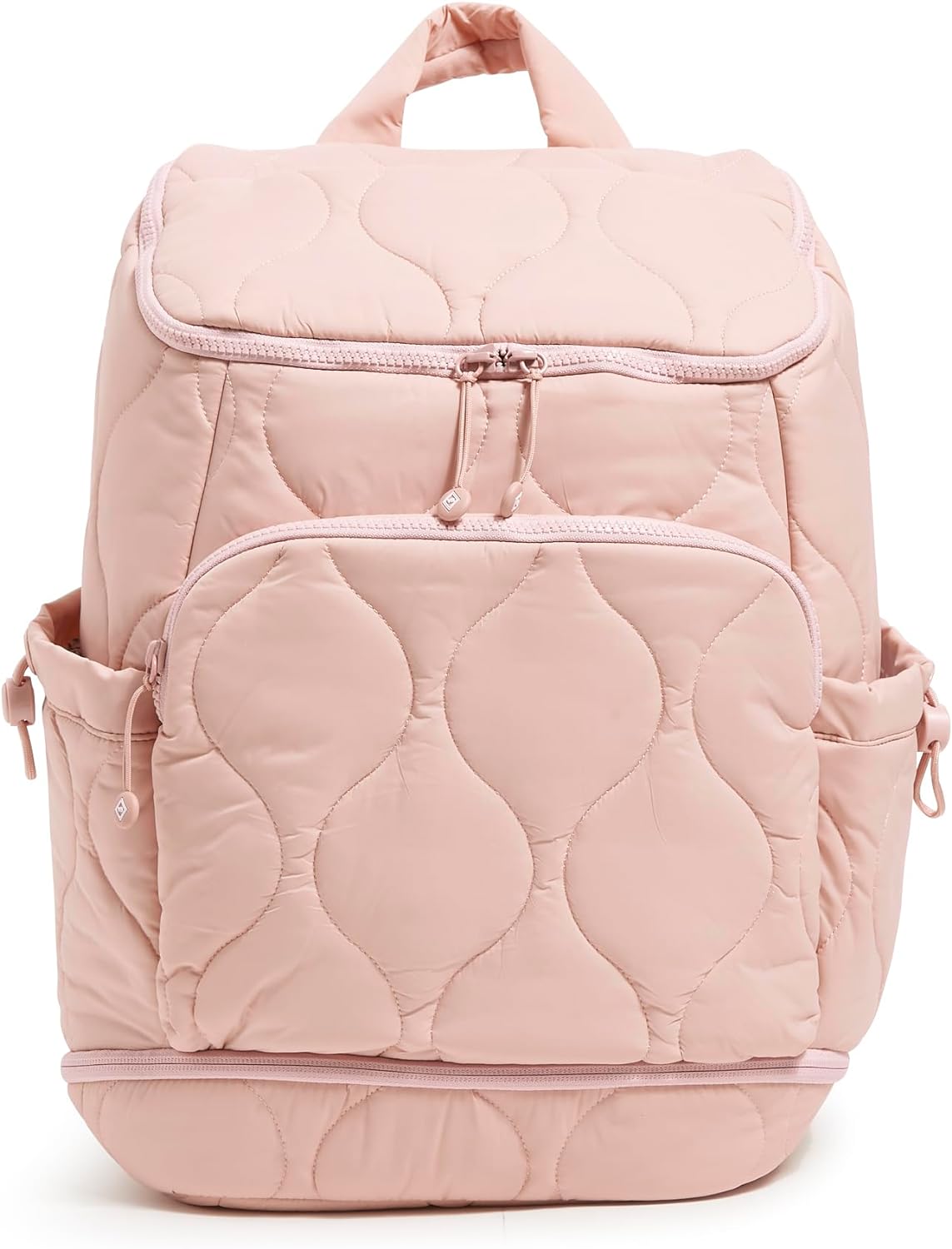 Vera Bradley Featherweight Commuter Backpack Travel Bag, Rose Quartz