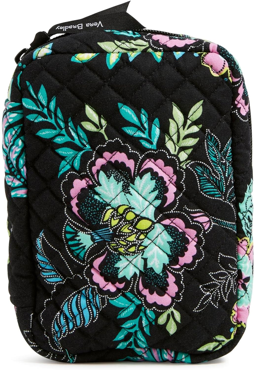 Vera Bradley Women' Cotton Zip-around Jewelry Organizer Case, Island Garden - Recycled Cotton, One Size