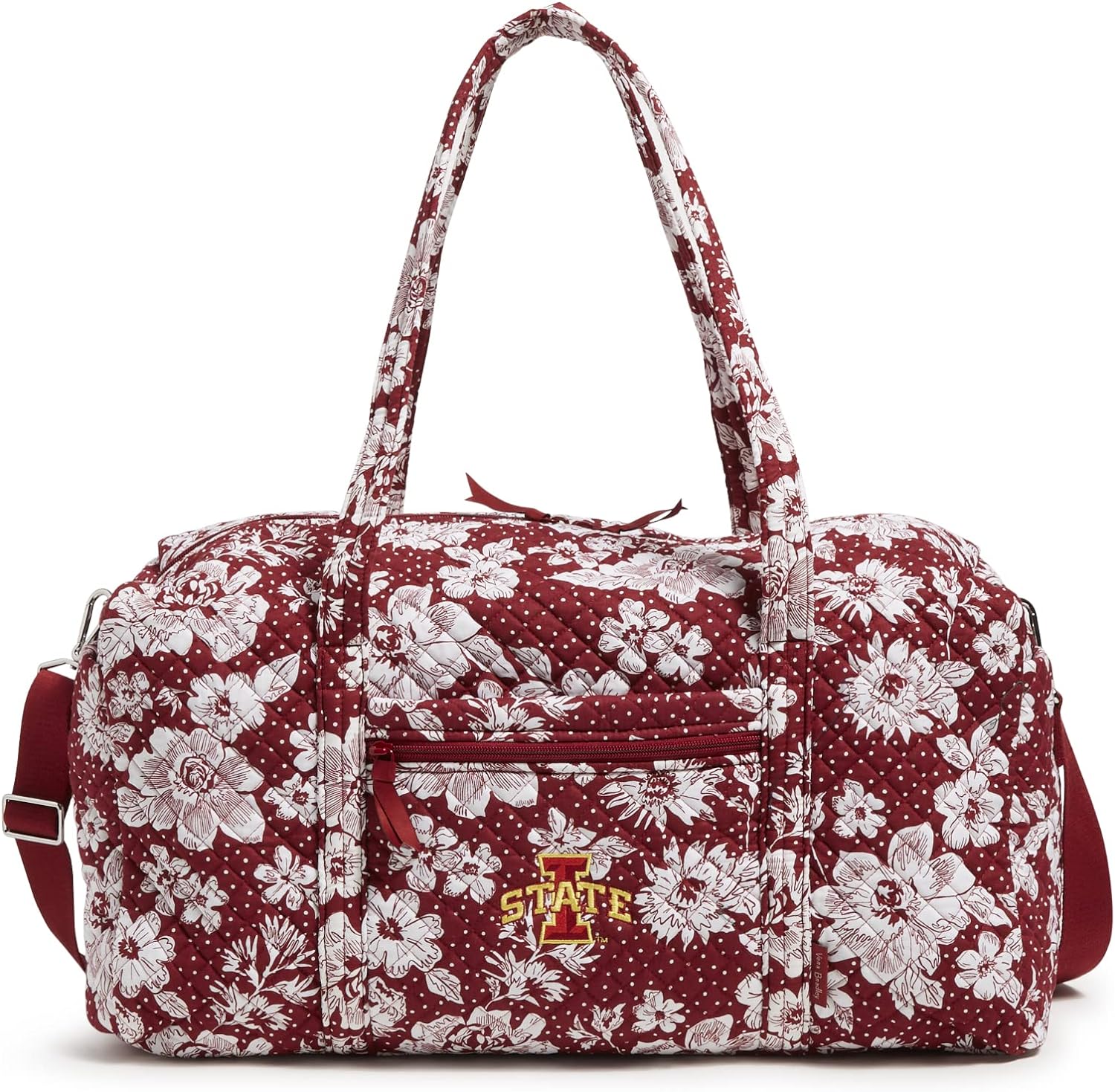 Vera Bradley Women' Collegiate Large Travel Duffle Bag (Multiple Teams Available), Cotton