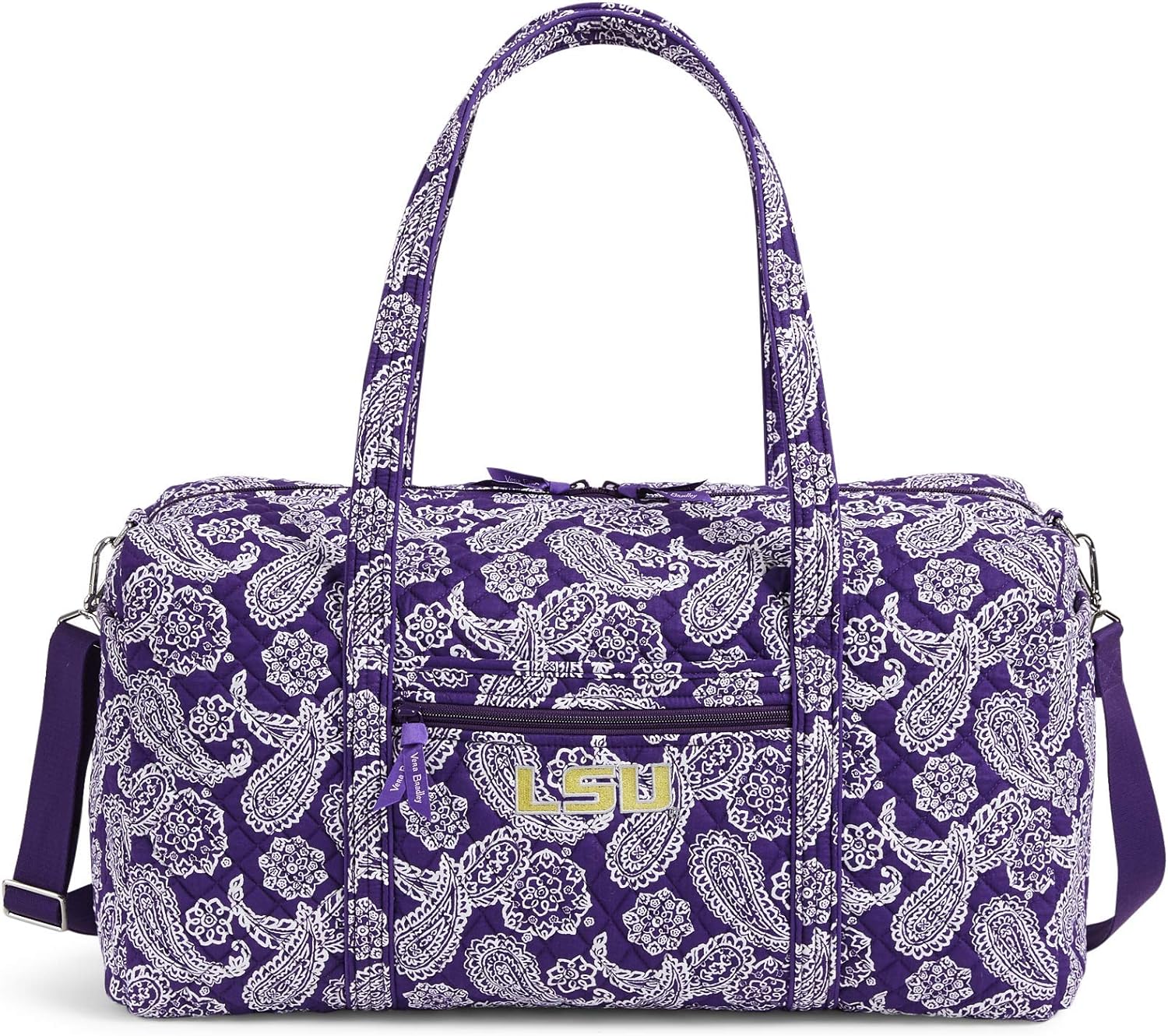 Vera Bradley Women' Cotton Collegiate Large Travel Duffle Bag (Multiple Teams Available)