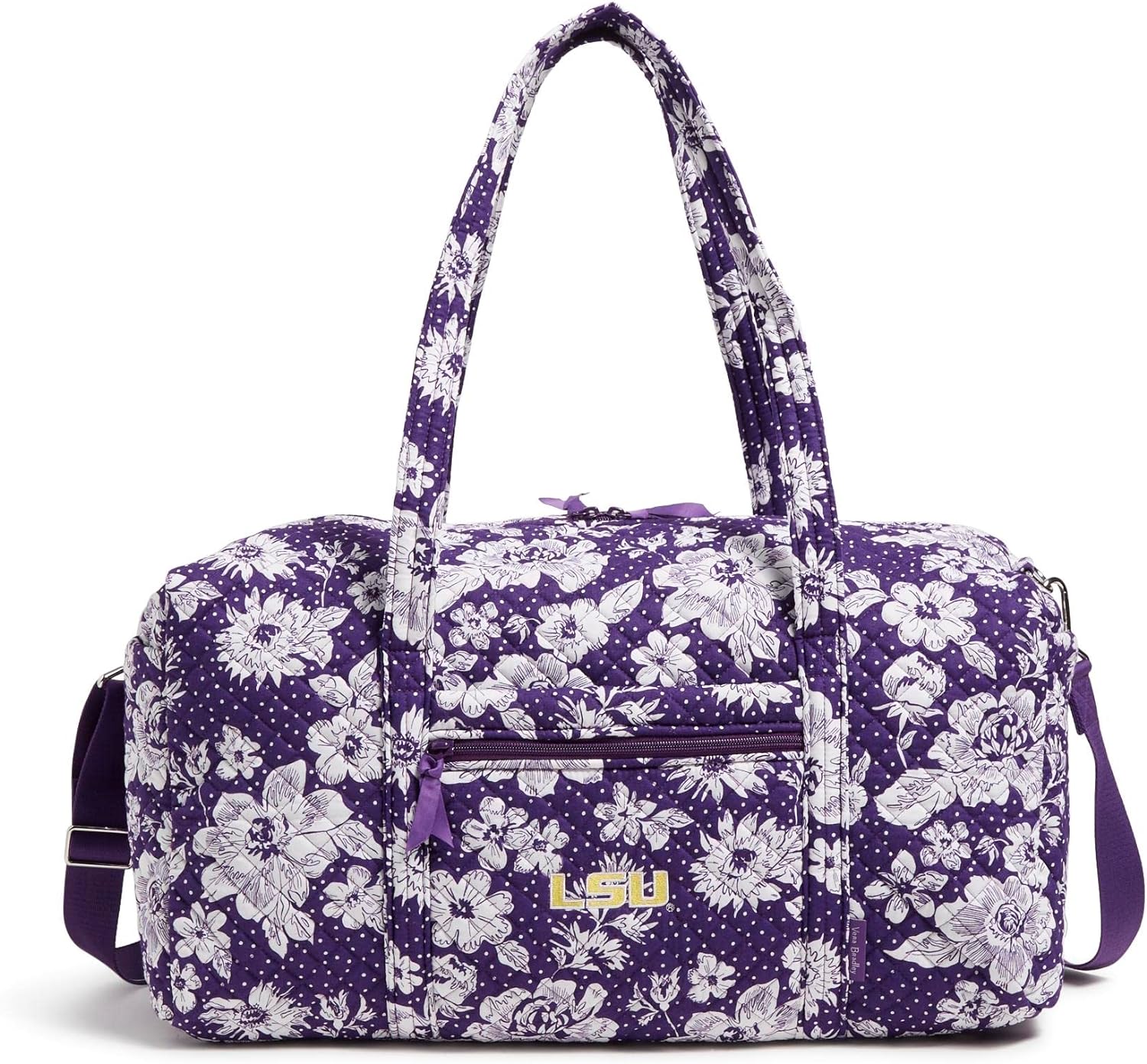 Vera Bradley Women' Collegiate Large Travel Duffle Bag (Multiple Teams Available), Cotton