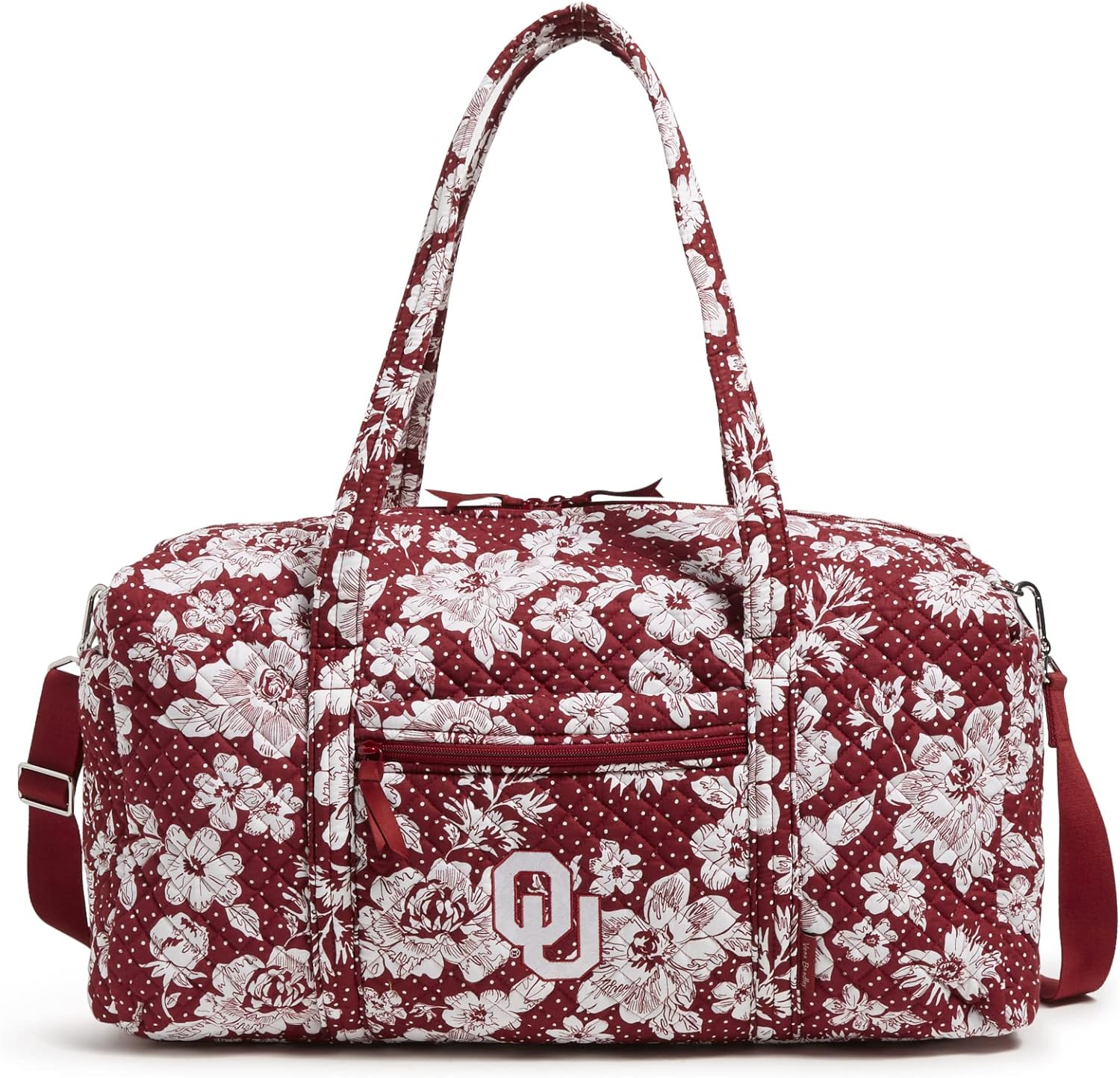 Vera Bradley Women' Collegiate Large Travel Duffle Bag (Multiple Teams Available), Cotton