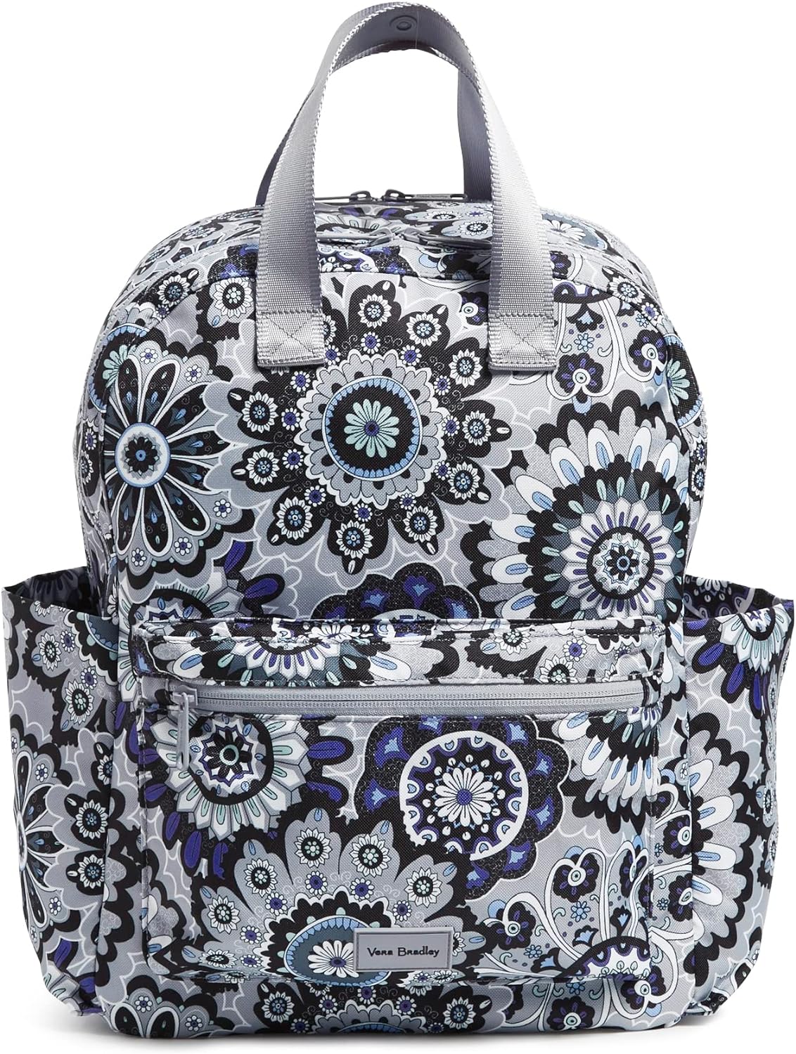 Vera Bradley Women' Recycled Lighten Up Reactive Campus Totepack Backpack, Tranquil Medallion, One Size