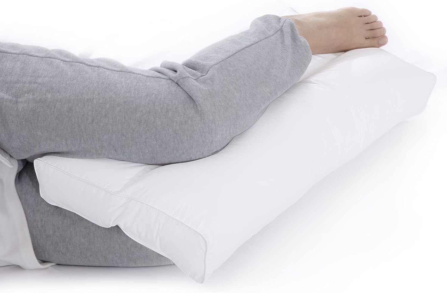 HOMBYS Knee Pillow for Side Sleepers,Down Alternative Between Leg Pillow for Sleeping,Under Knee Pillow for Sleeping on Back,Spine Alignment, Lower Back Pain Relief,Pregnancy Support