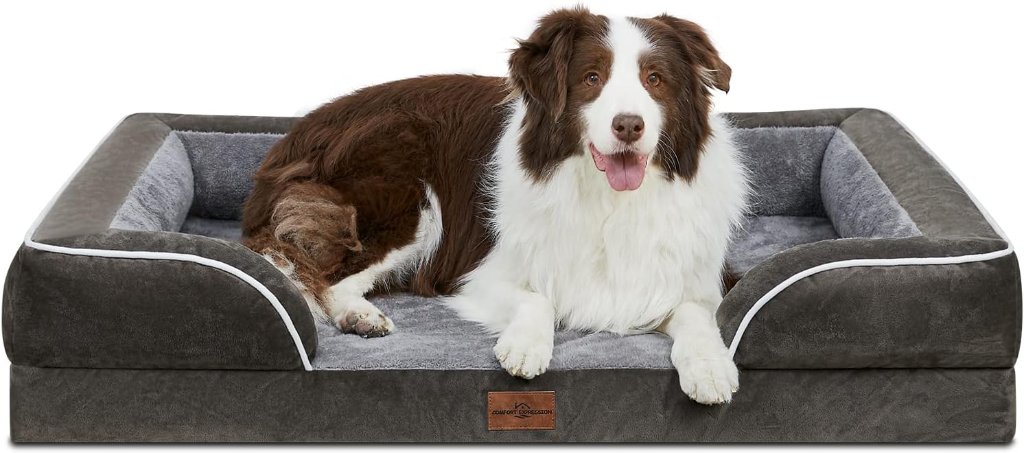 Comfort Expression XL Dog Beds for Extra Large Dogs, XL Dog Bed, Large Dog Bed Washable, XLarge Dog Bed with Removable Cover and Zipper, Extra Large Dog Bed with Dog Bed Cover