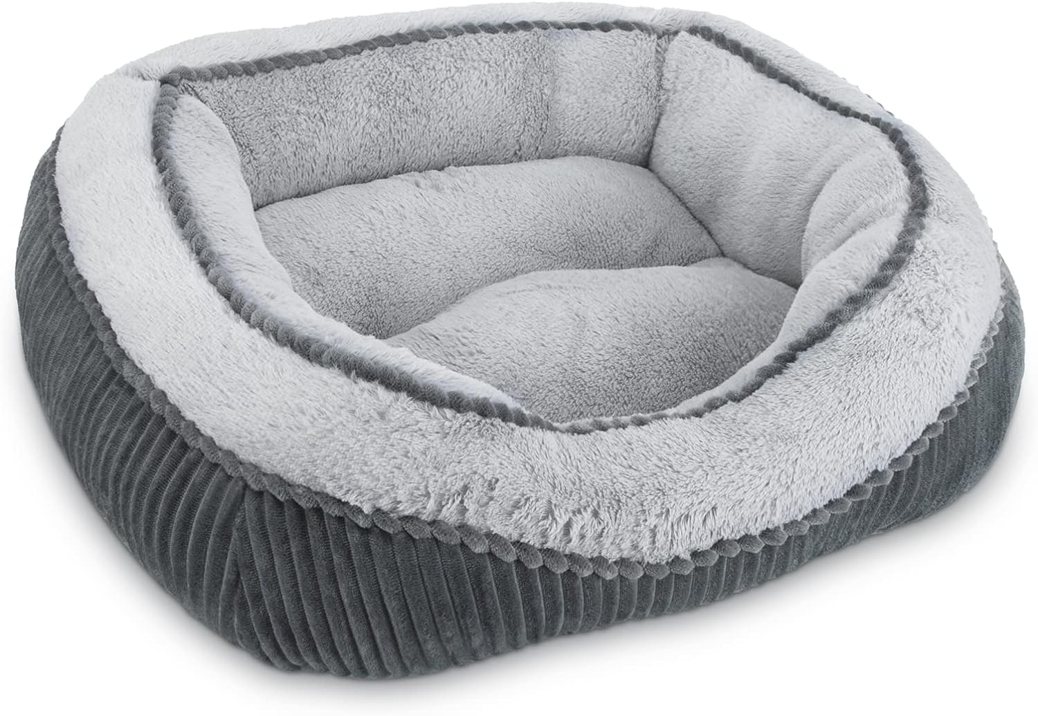 SIWA MARY Dog Beds for Small Medium Large Dogs & Cats. Durable Washable Pet Bed, Orthopedic Dog Sofa Bed, Luxury Wide Side Fancy Design, Soft Calming Sleeping Warming Puppy Bed, Non-Slip Bottom