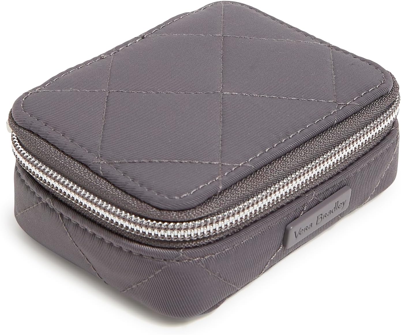 Vera Bradley Women' Performance Twill Travel Pill Organizer Accessory, Shadow Gray, One Size