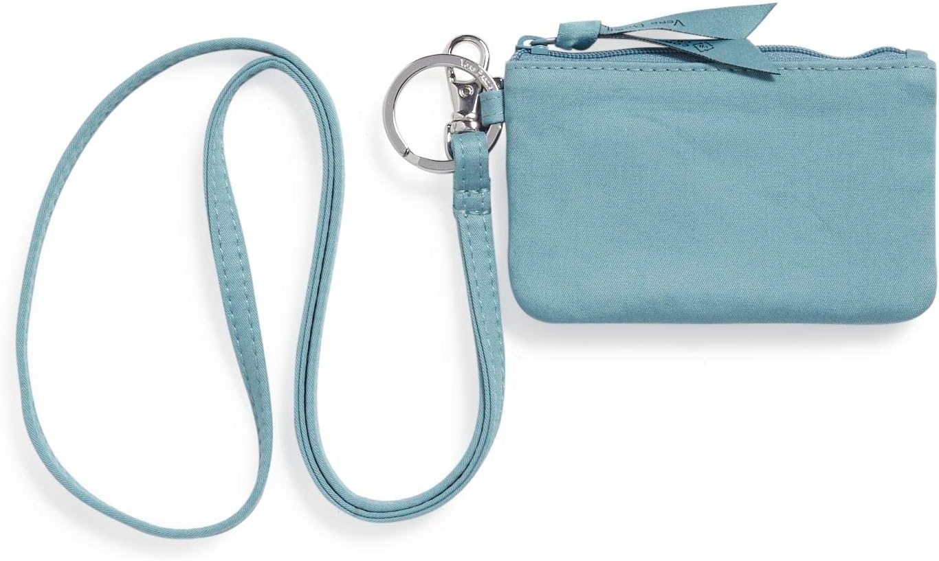 Women' Cotton Zip ID Case and Lanyard Combo