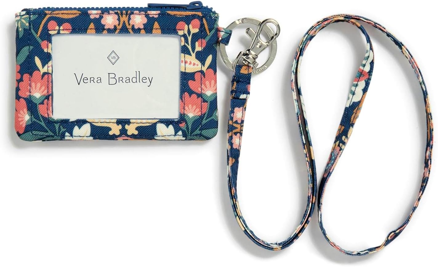 Vera Bradley Recycled Lighten Up Reactive Zip and Lanyard Combo Id Case