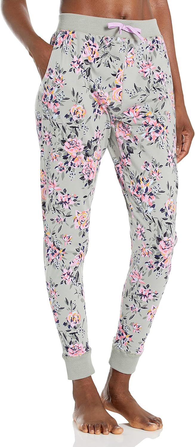 Women' Cotton Jogger Pajama Pants With Pockets (Extended Size Range)