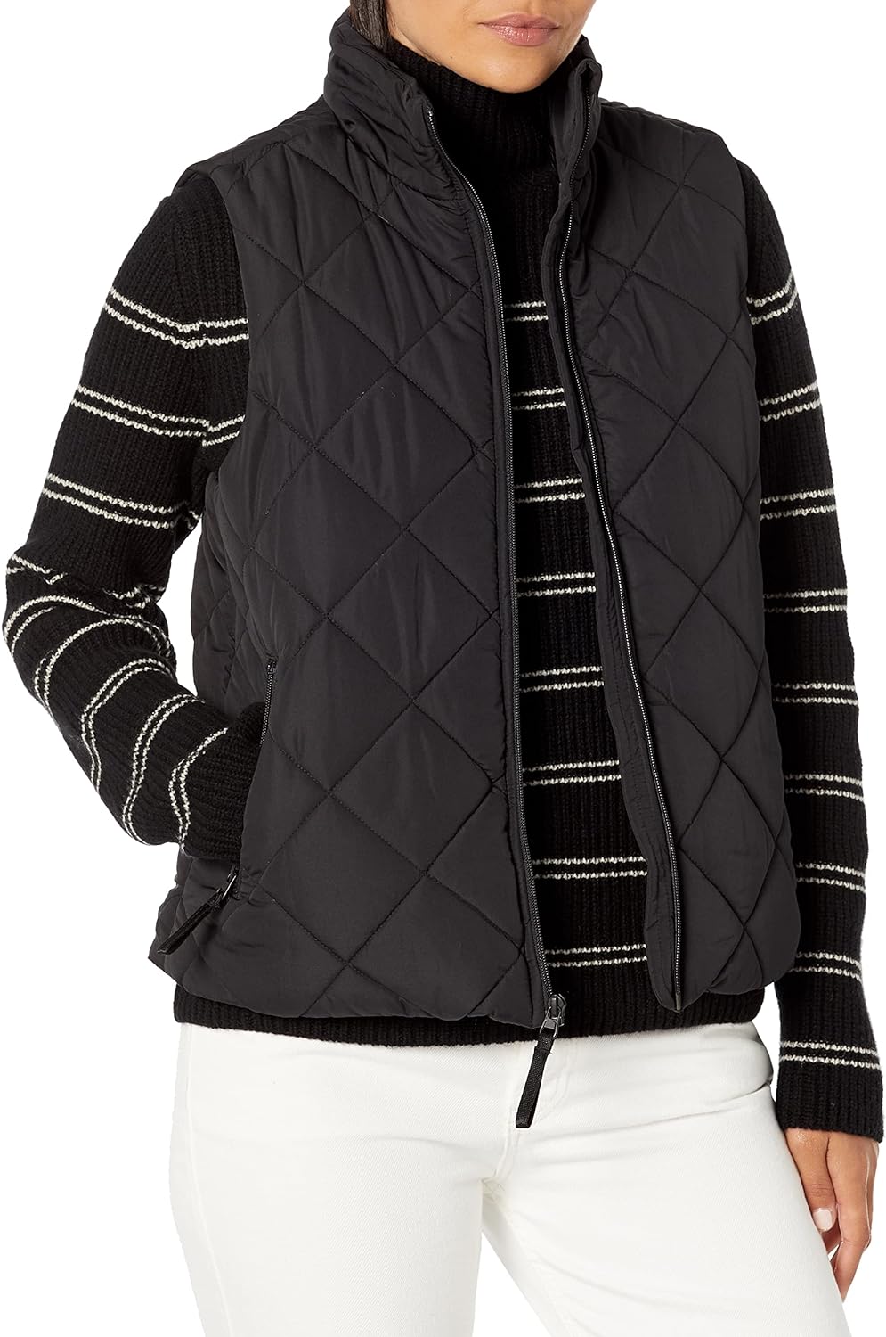 Vera Bradley Women' Zip Up Puffer Vest with Pockets (Extended Size Range)