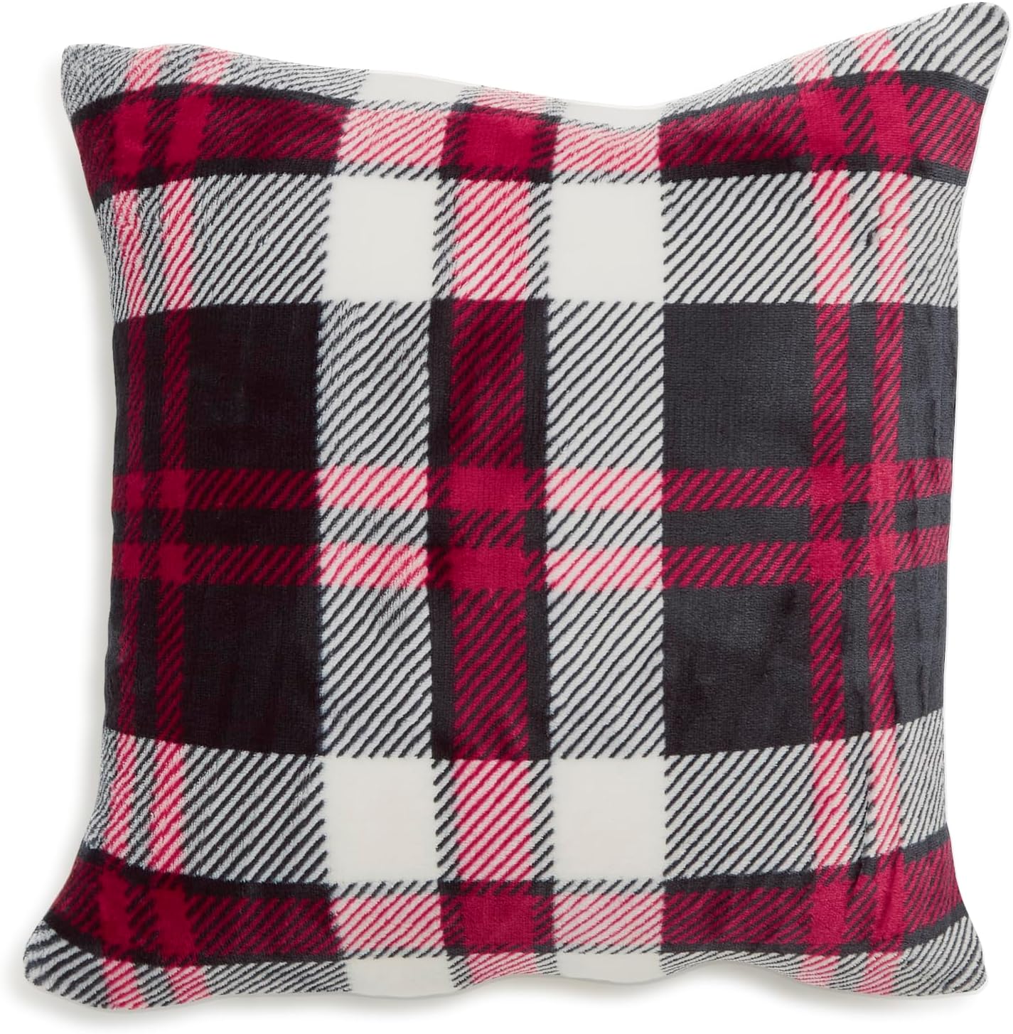 Vera Bradley Decorative Throw Pillow with Removeable Hypoallergenic Insert Dcor, One Size, Fireplace Plaid