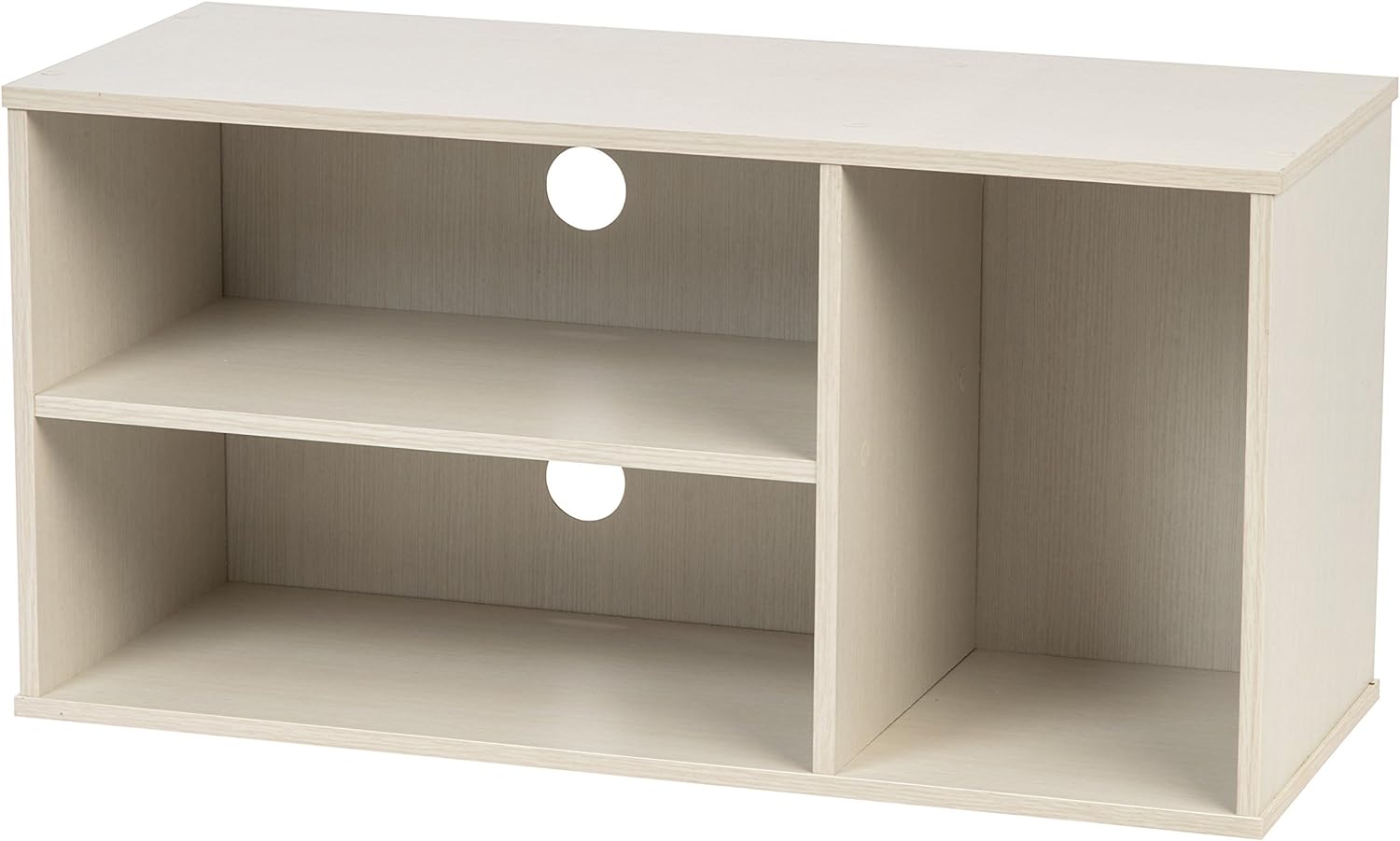 IRIS USA Modular AV Box, TV Stand, White, 5 shelves