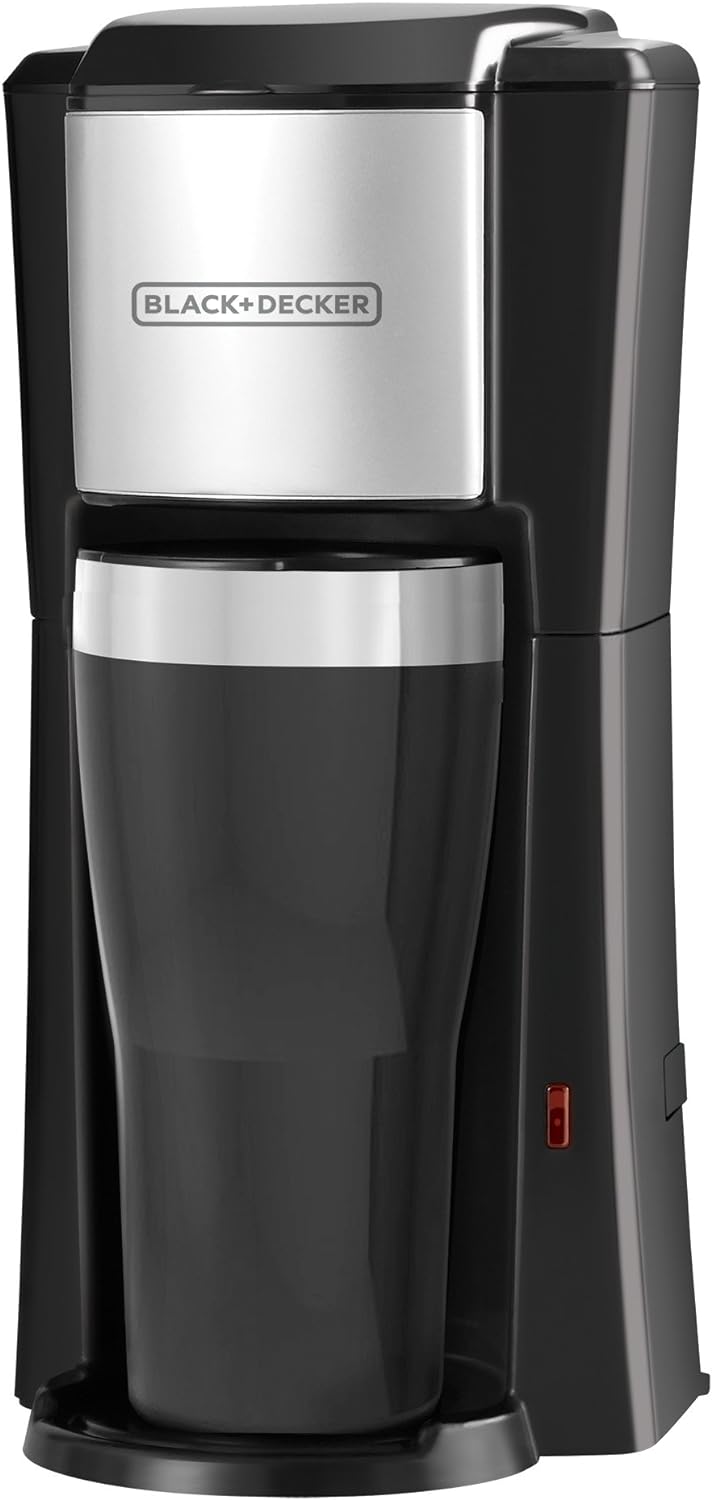 BLACK DECKER CM618 Single Serve Coffee Maker, Black