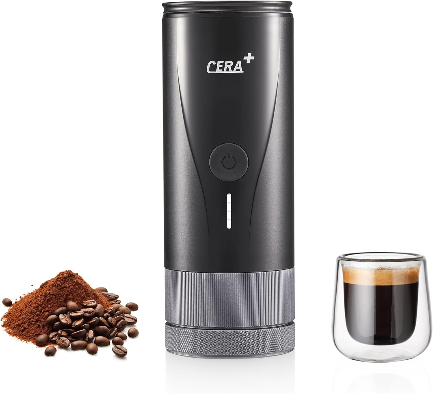 CERA  Portable Espresso Machine PRO, Self Heating Pro-level Specialty Coffee Machine, Compatible Ultra-fine Grind, Professional Electric Small Travel Coffee Maker