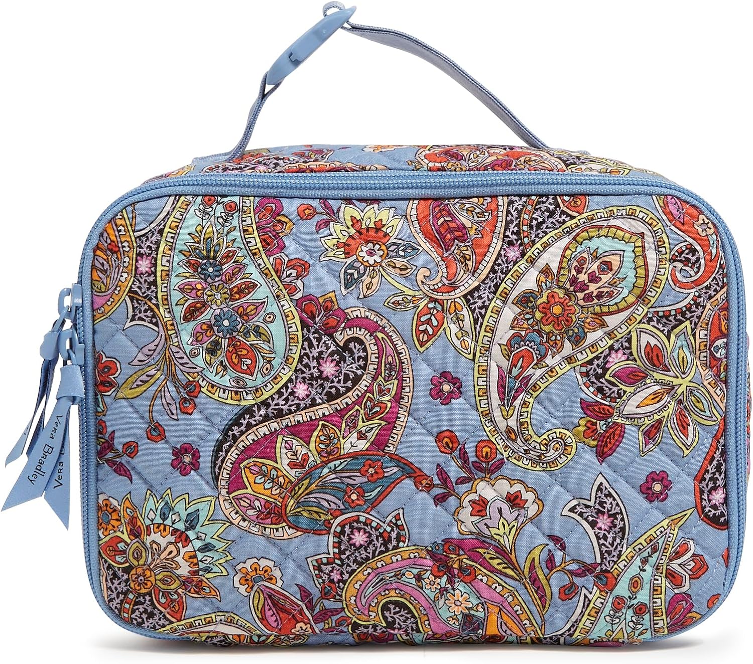 Vera Bradley Cotton Lay Flat Horizontal Lunch Box, Provence Paisley