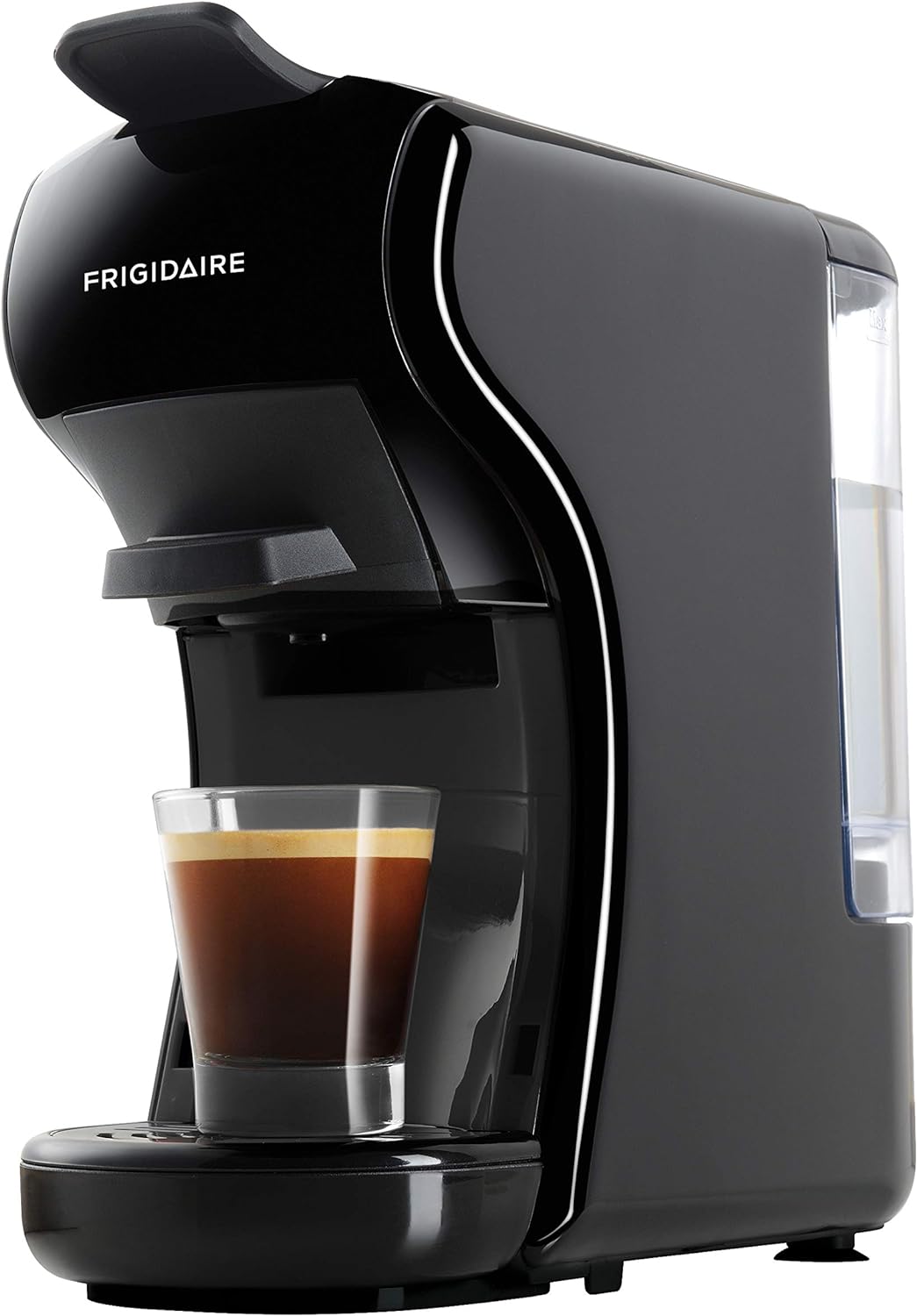 FRIGIDAIRE ECMN103-BLACK Multi Capsule Compatible Coffee Maker-Nespresso Dolce Gusto and Grounds, 7 liters, Black