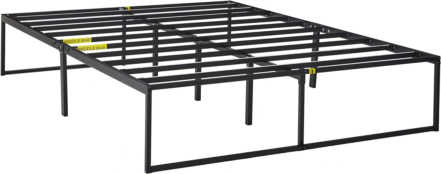 ZINUS Lorelai 14 Inch Metal Platform Bed Frame / Mattress Foundation with Steel Slat Support / No Box Spring Needed / Easy Assembly, Queen